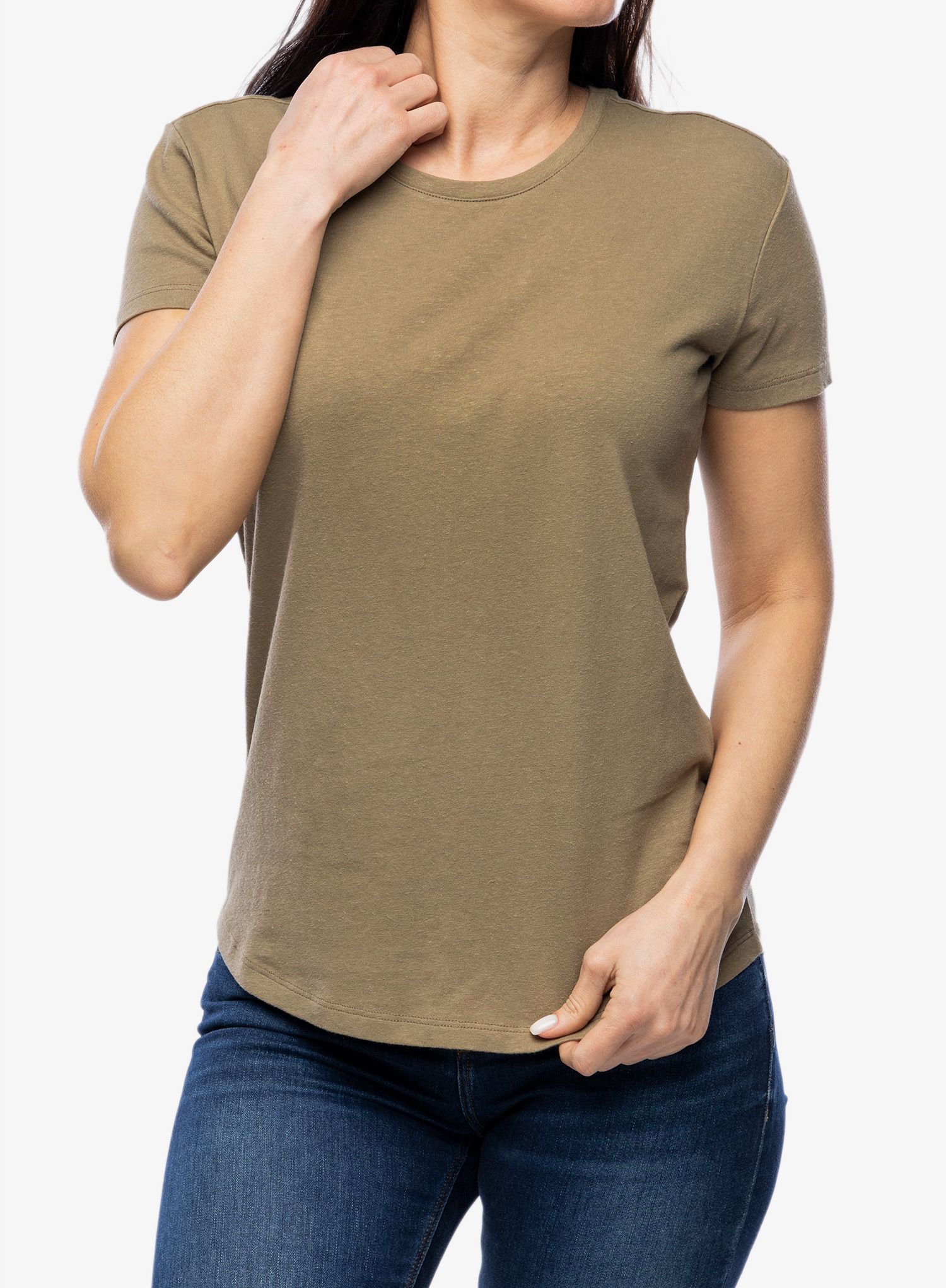 Ženska bombažna majica Royal Robbins Basecamp Tee - covert green