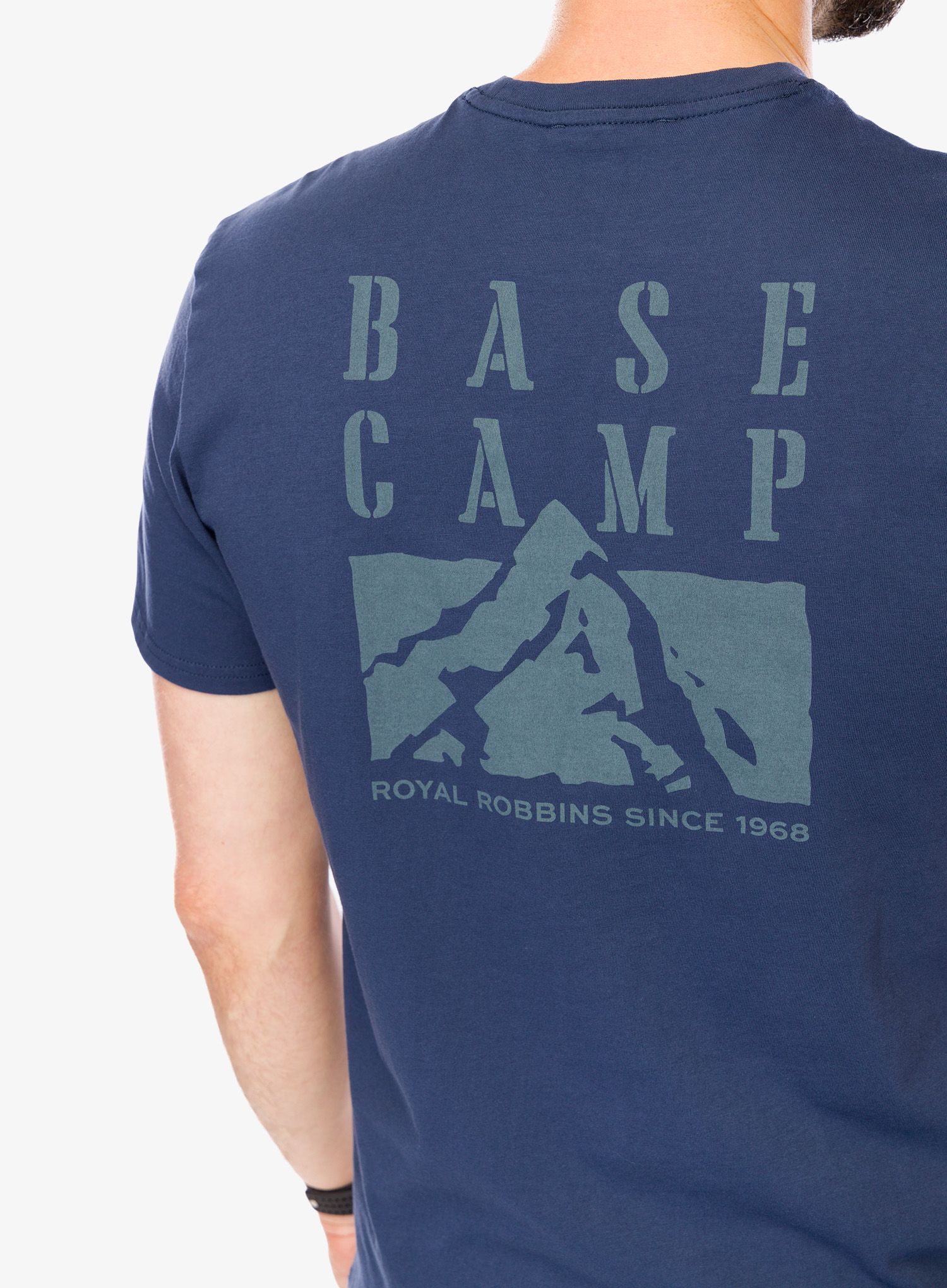 Bombažna majica moška Royal Robbins Basecamp Tee - navy