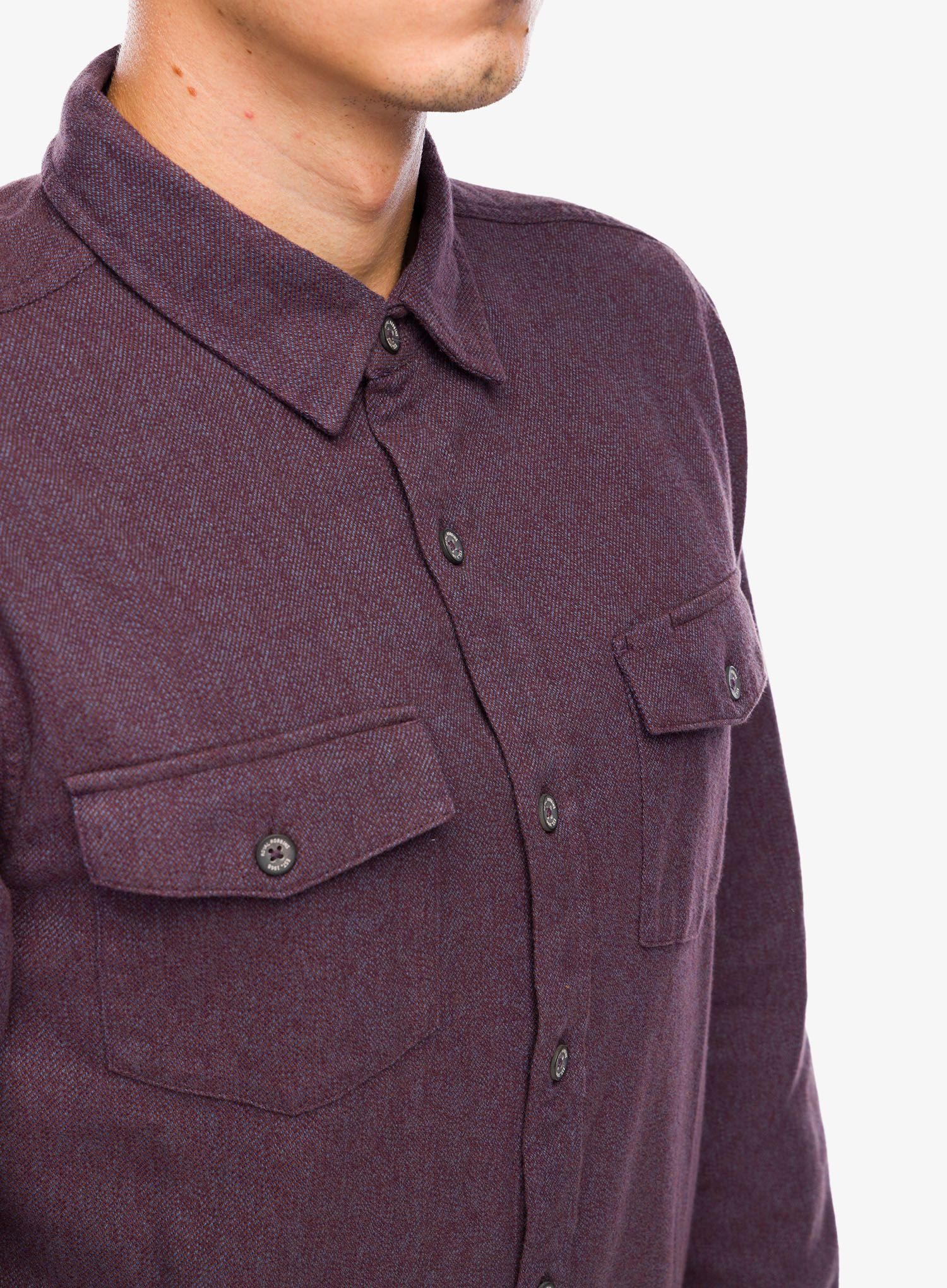 Srajca Royal Robbins Bristol Cotton Twill LS - black currant