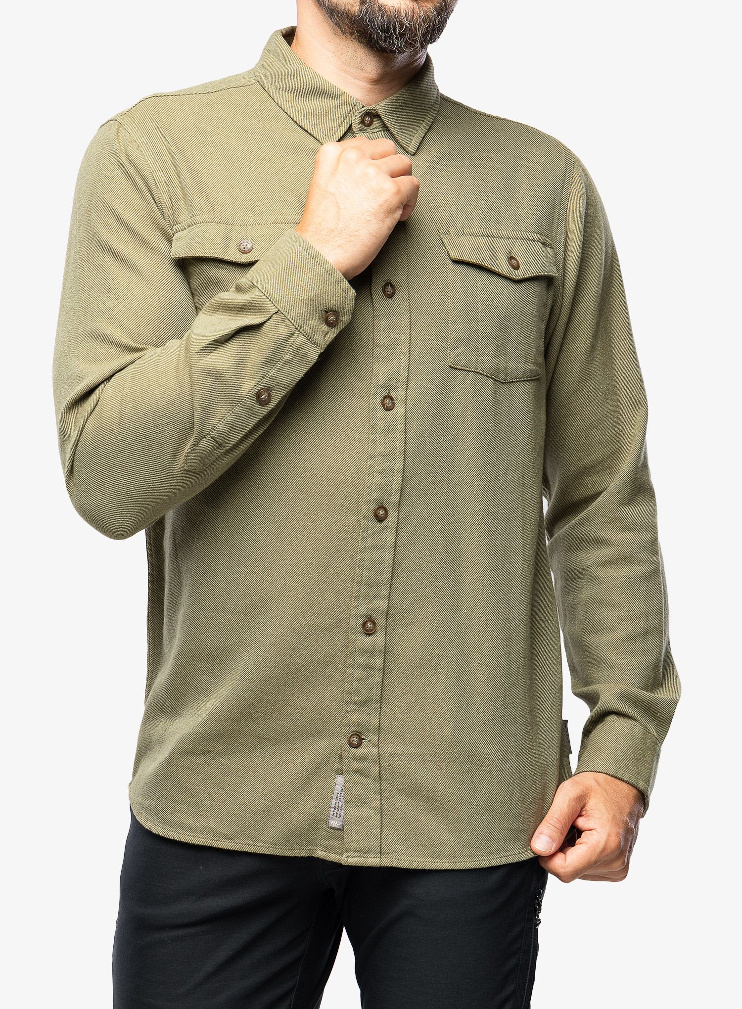 Srajca Royal Robbins Bristol Cotton Twill LS - dark olive