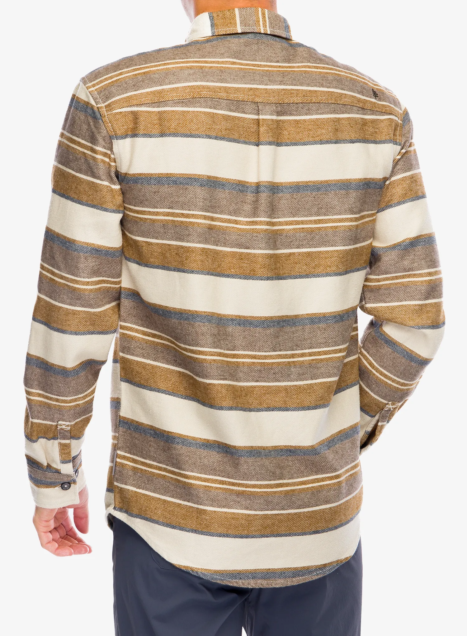Pohodniška srajca Royal Robbins Clouds Rest Hemp LS - bistre pacific crest stripe