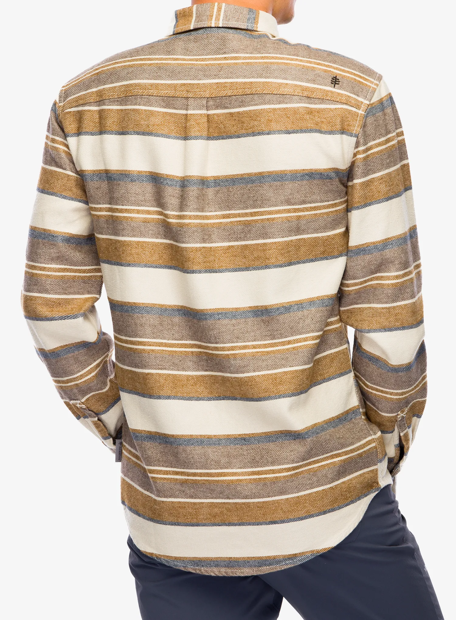 Pohodniška srajca Royal Robbins Clouds Rest Hemp LS - bistre pacific crest stripe
