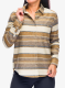 Ženska srajca Royal Robbins Clouds Rest Hemp LS - bistre pacific crest stripe