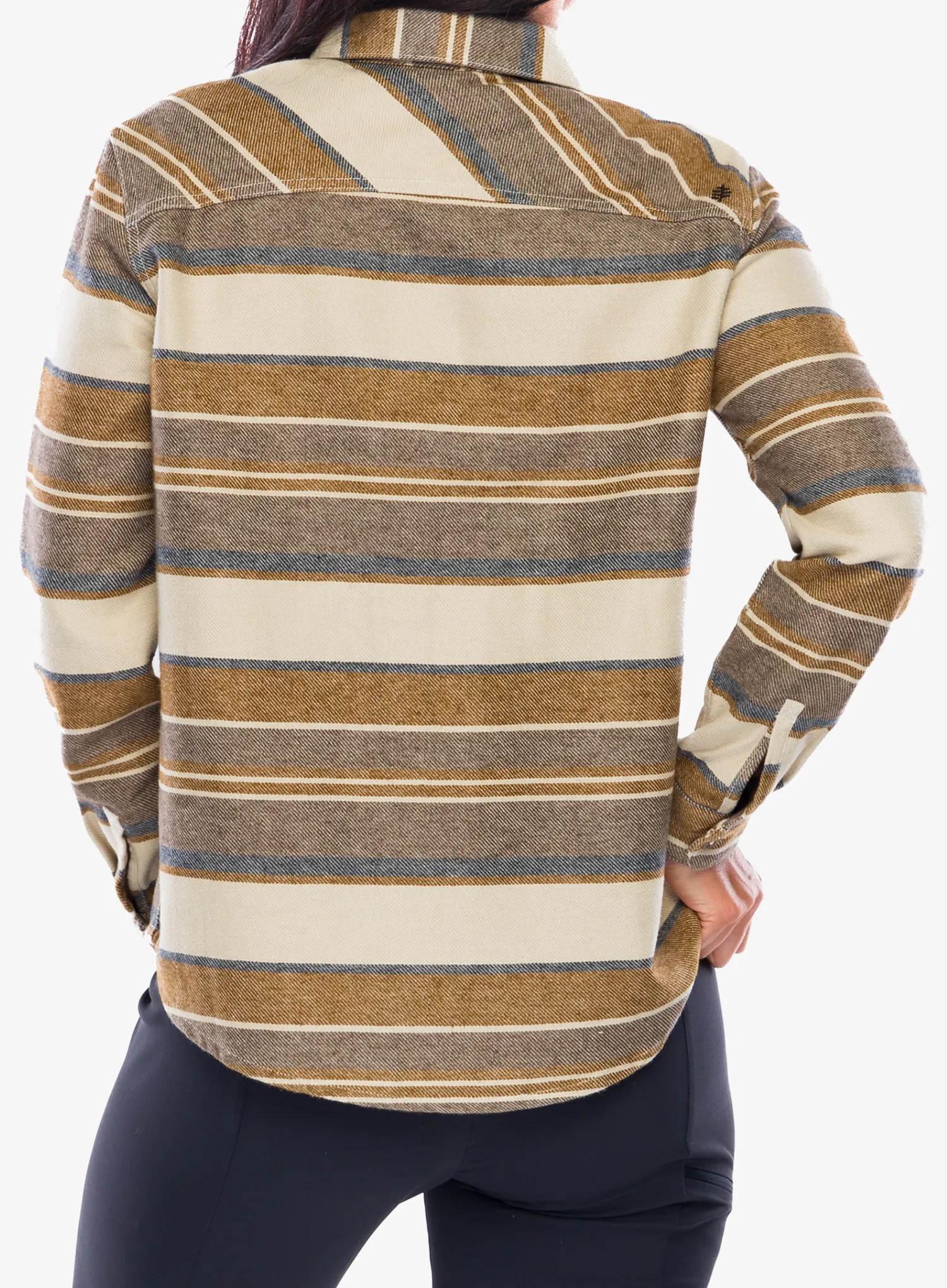 Ženska srajca Royal Robbins Clouds Rest Hemp LS - bistre pacific crest stripe