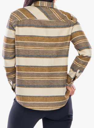 Ženska srajca Royal Robbins Clouds Rest Hemp LS - bistre pacific crest stripe