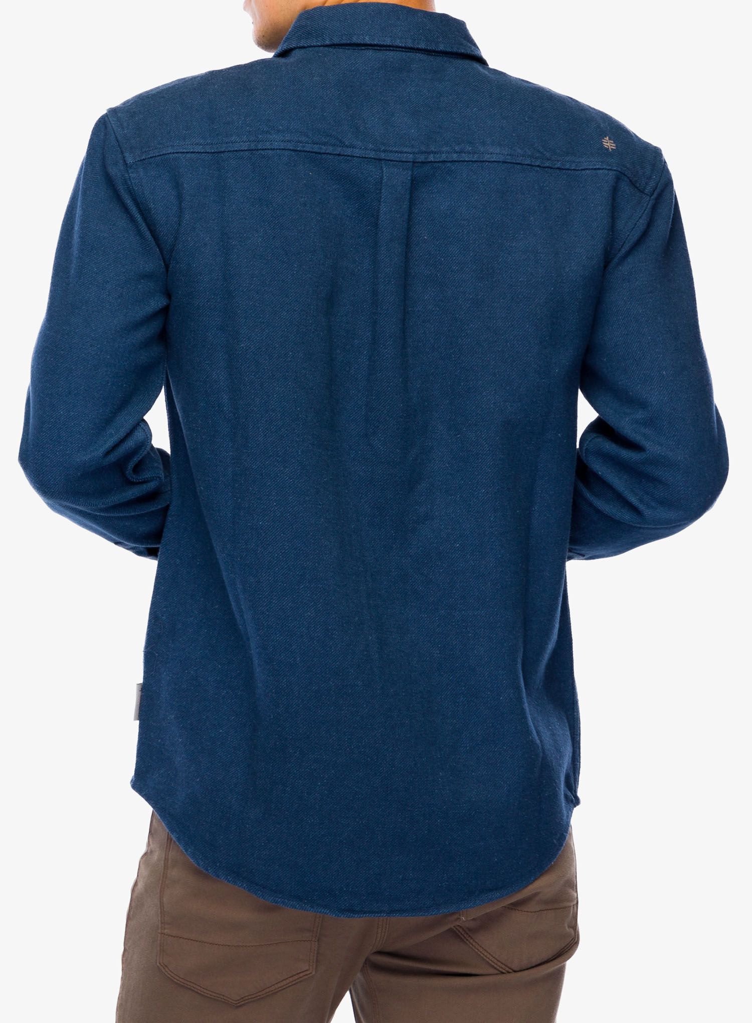 Pohodniška srajca Royal Robbins Clouds Rest Hemp LS - deep blue htr