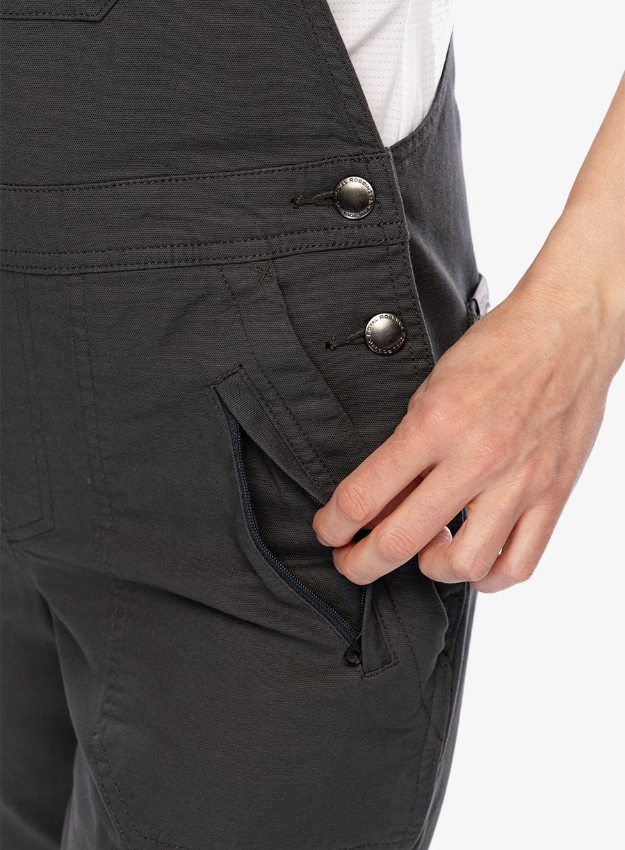 Ženske hlače Royal Robbins Half Dome Overall - charcoal