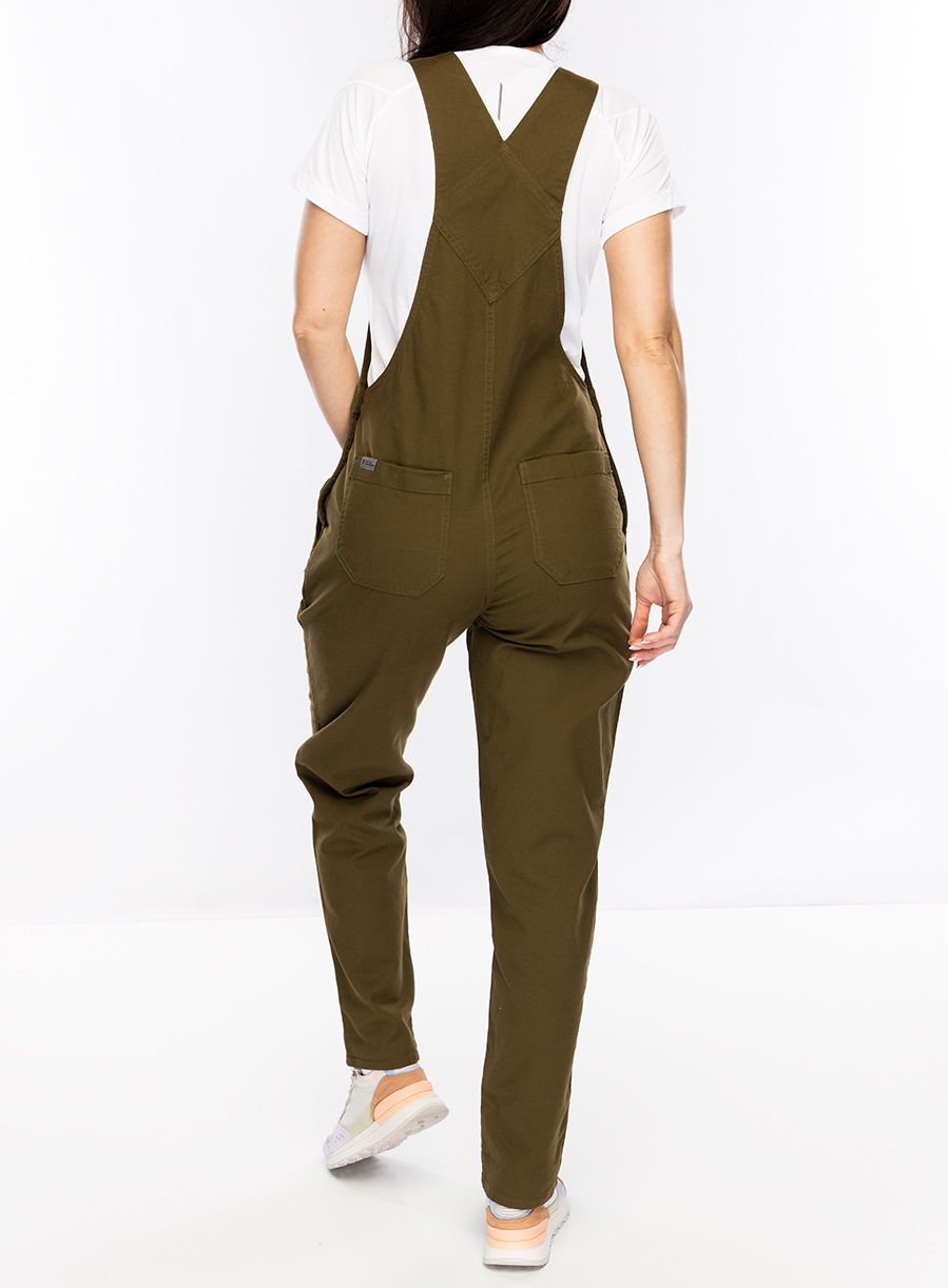 Ženske hlače Royal Robbins Half Dome Overall - dark olive