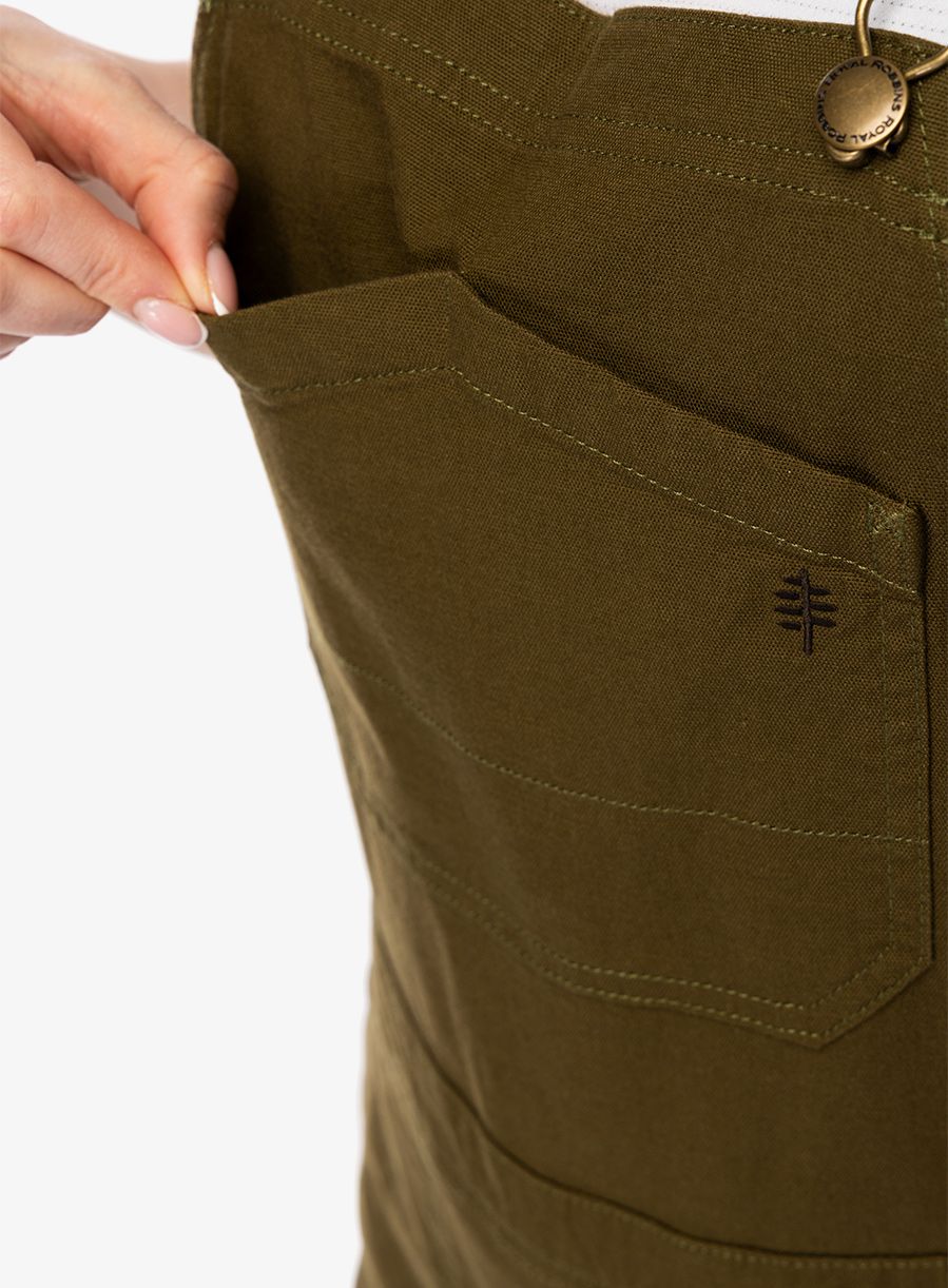 Ženske hlače Royal Robbins Half Dome Overall - dark olive