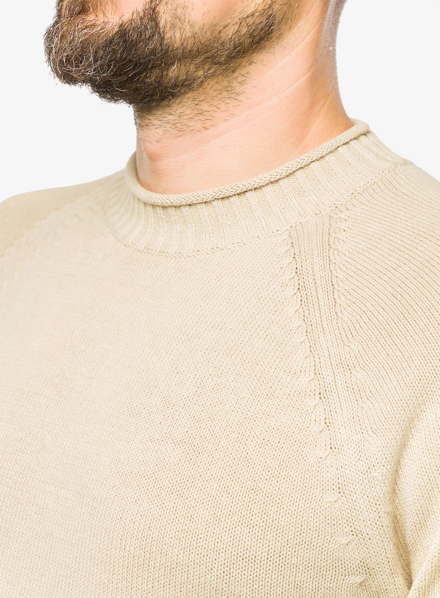 Pulover Royal Robbins Headlands Hemp Mock Neck - lt khaki