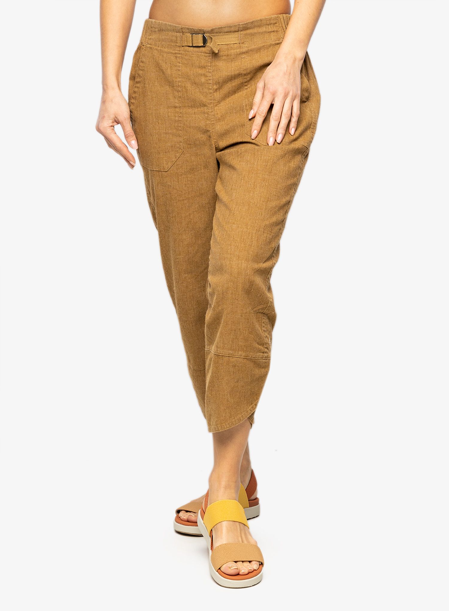 Ženske kratke hlače Royal Robbins Hempline Capri - coyote