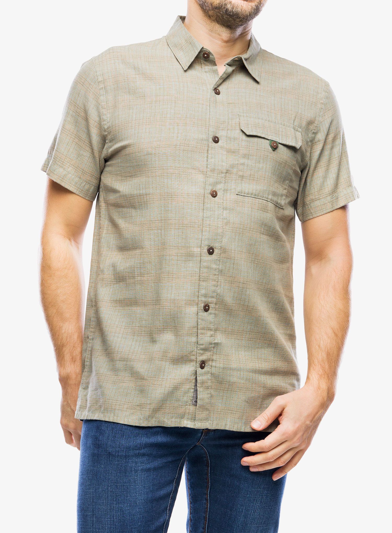 Srajca Royal Robbins Hempline Spaced SS - pebble gray