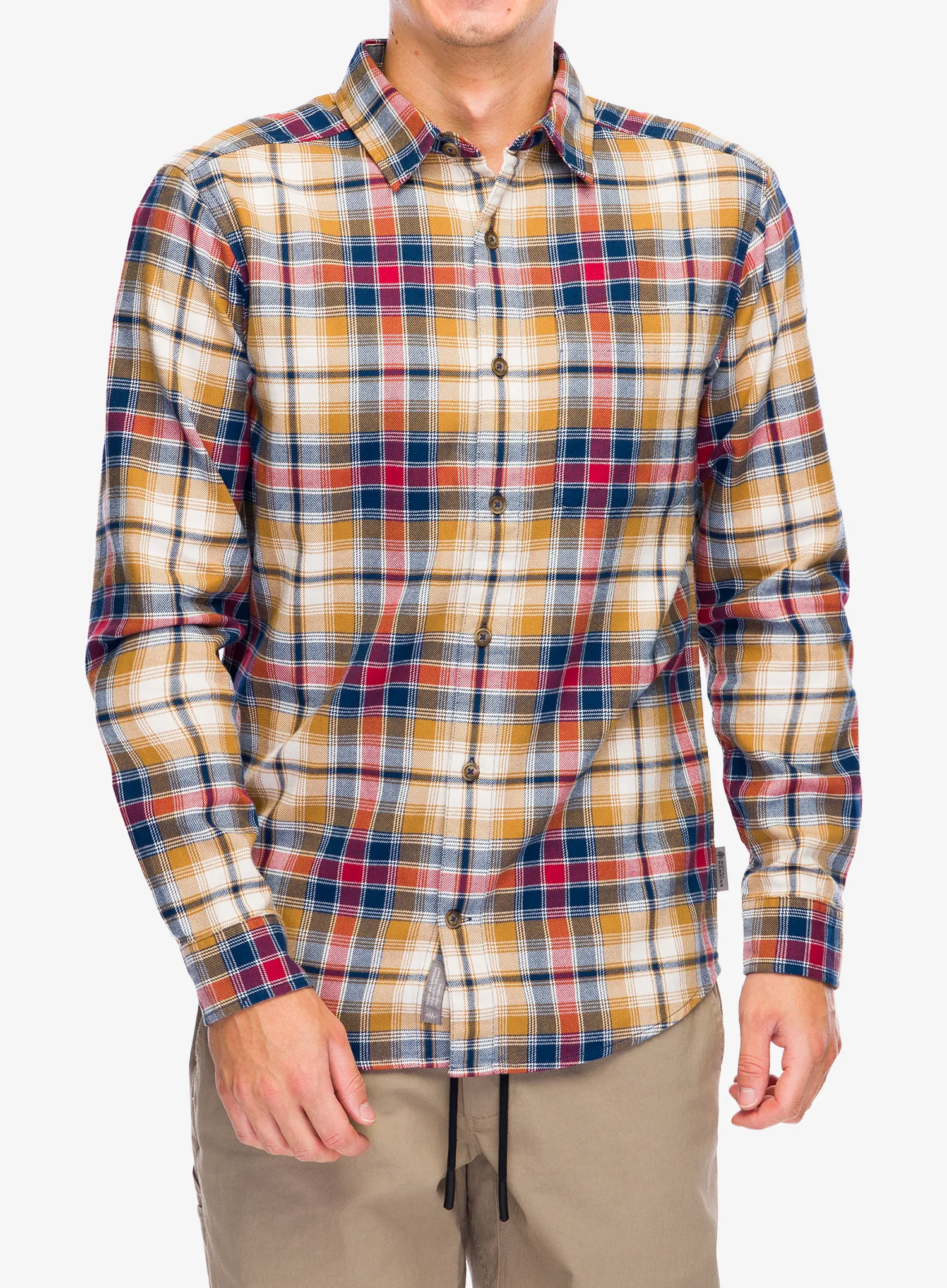 Pohodniška srajca Royal Robbins Lieback Organic Cotton Flannel LS - bistre tahoe pld
