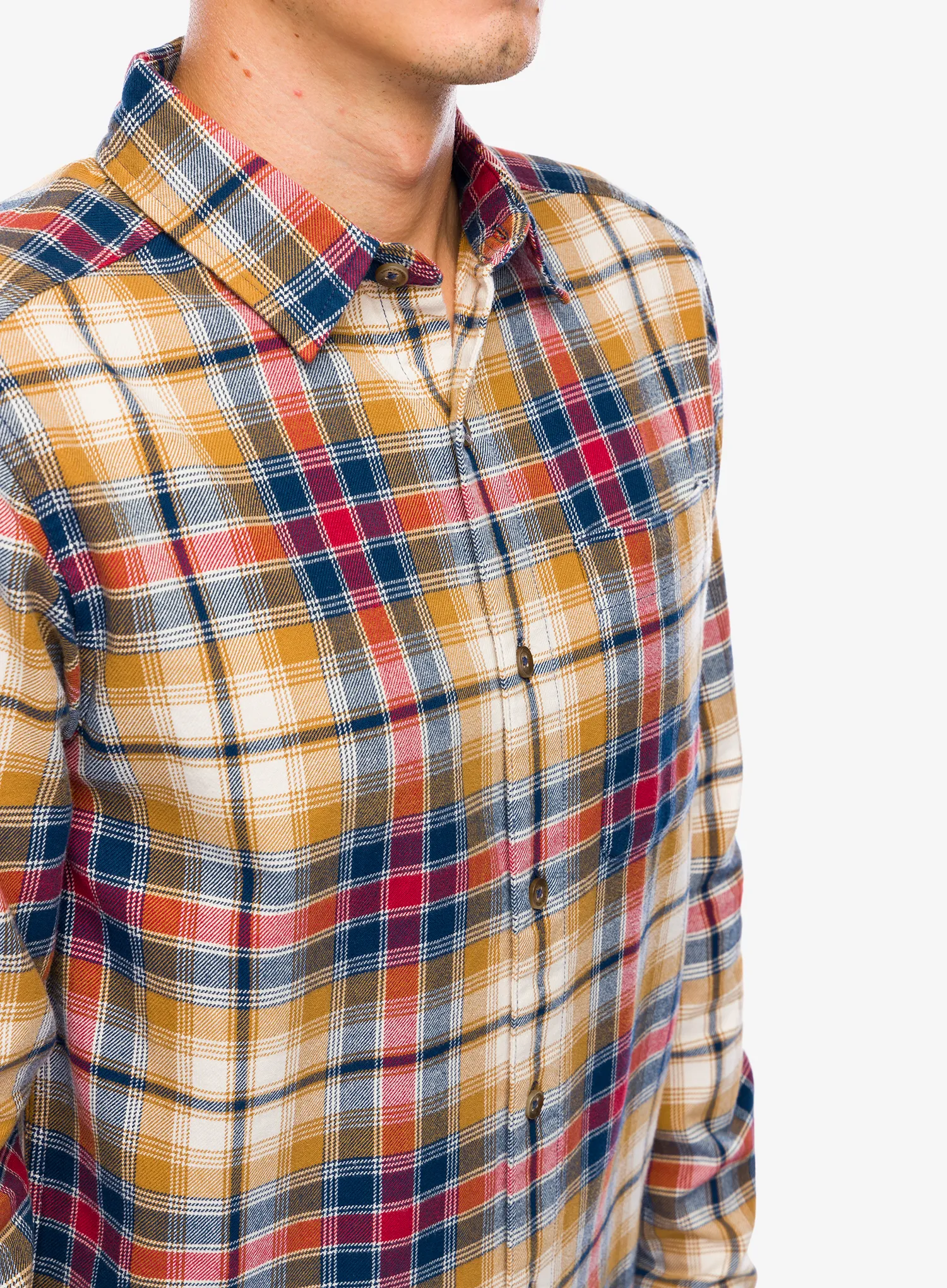 Pohodniška srajca Royal Robbins Lieback Organic Cotton Flannel LS - bistre tahoe pld