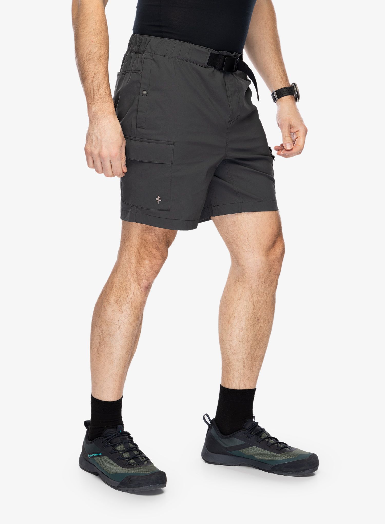 Pohodniške kratke hlače Royal Robbins Merced Short - charcoal