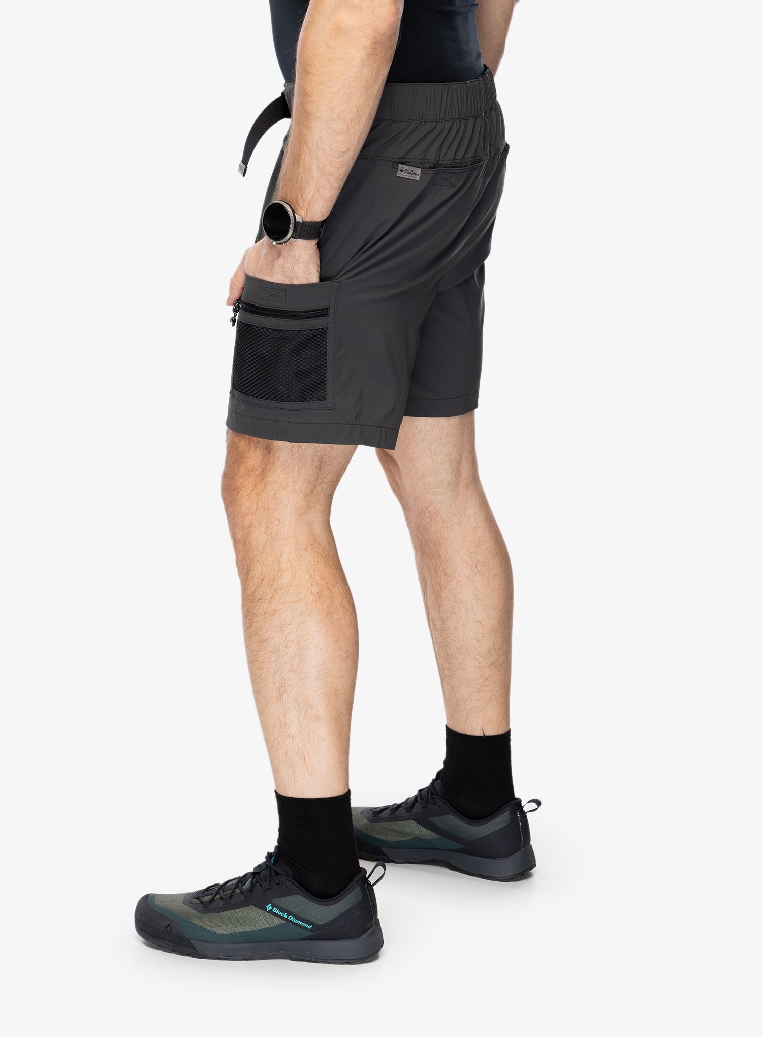 Pohodniške kratke hlače Royal Robbins Merced Short - charcoal