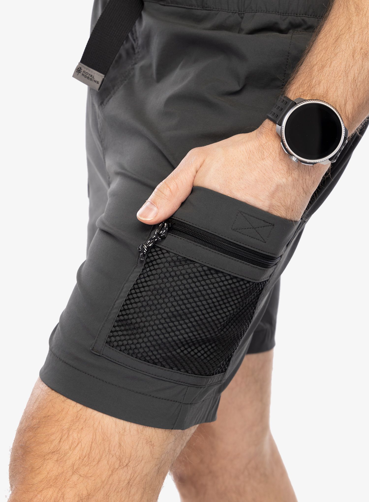 Pohodniške kratke hlače Royal Robbins Merced Short - charcoal