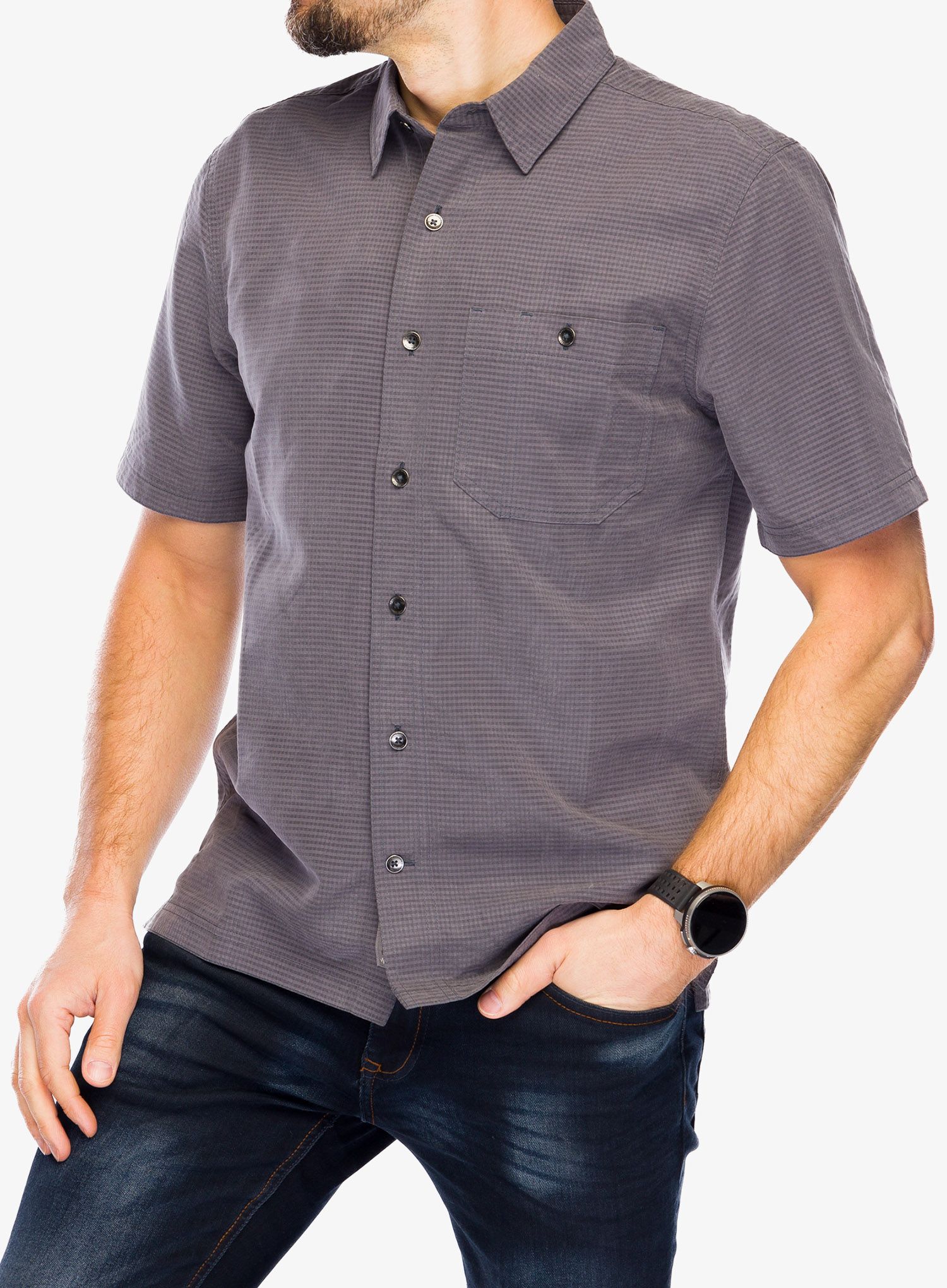 Srajca Royal Robbins Mojave Pucker Dry S/S - asphalt