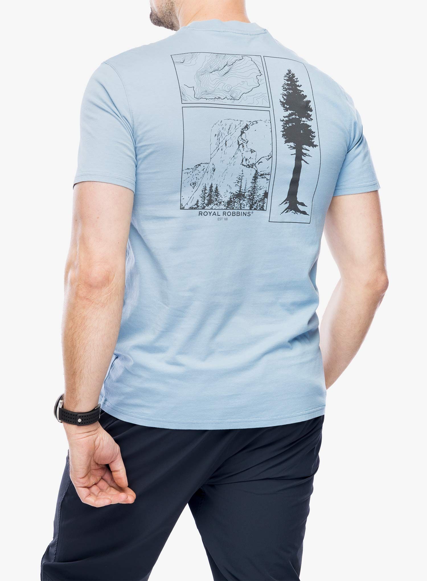 Bombažna majica Royal Robbins RR Graphic S/S - mtn spring