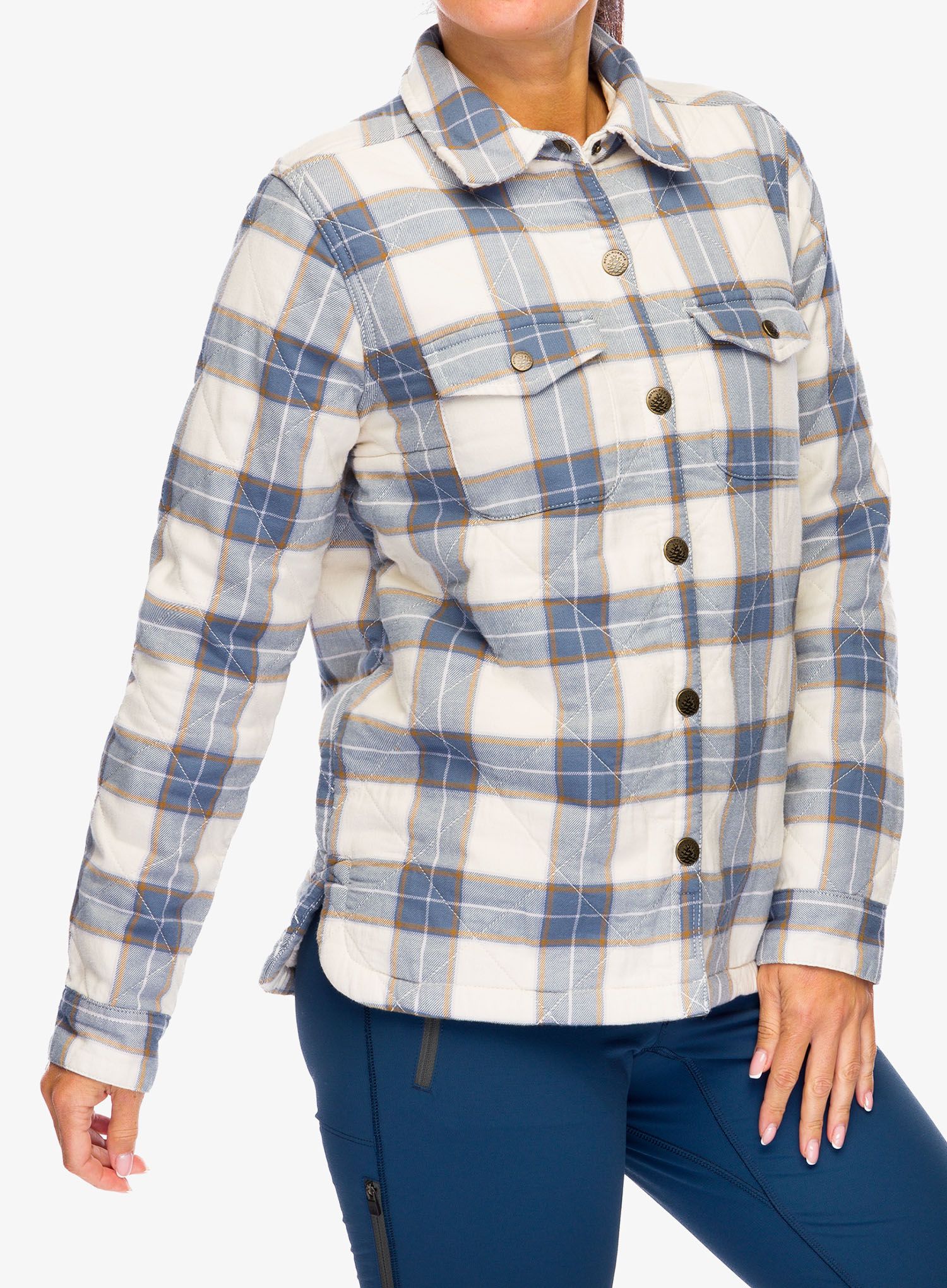 Ženska srajca Royal Robbins Snowcap Lined Flannel LS - chalk runyon pld