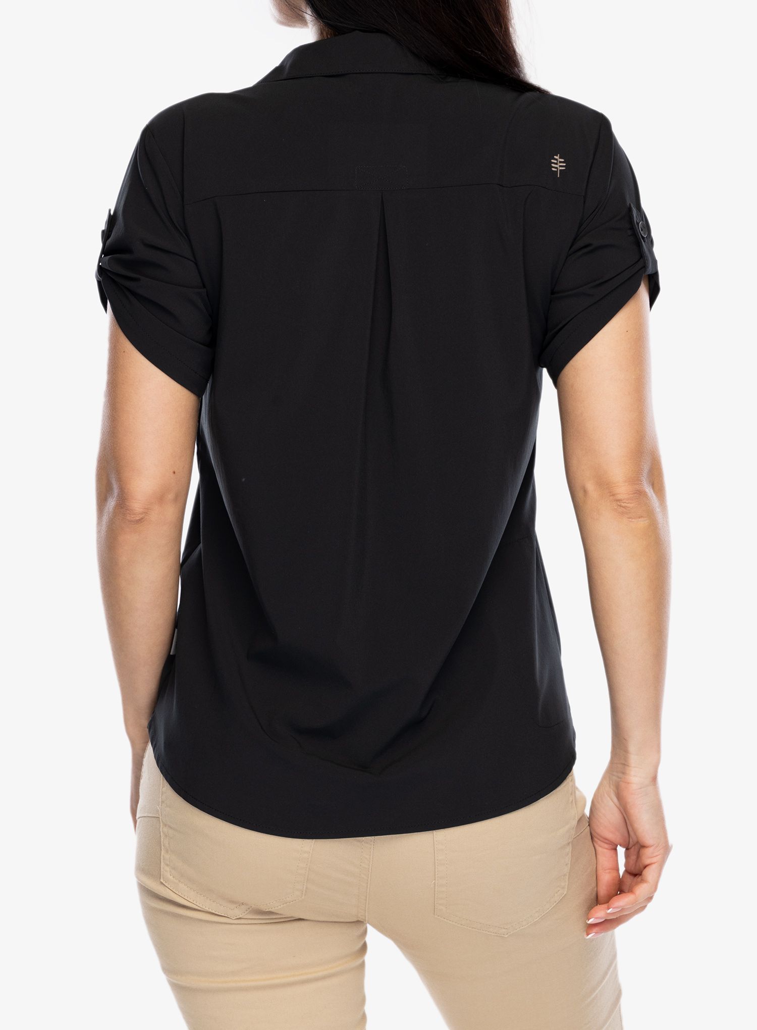 Ženska srajca Royal Robbins Spotless Evolution Meadow SS - jet black