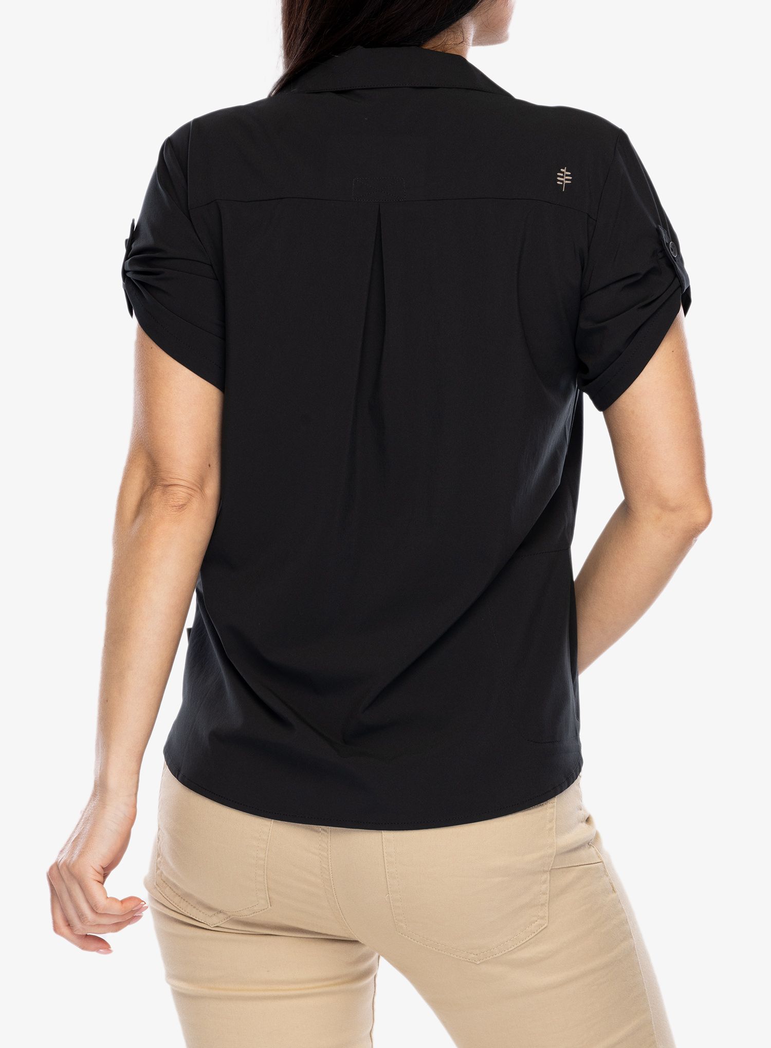 Ženska srajca Royal Robbins Spotless Evolution Meadow SS - jet black