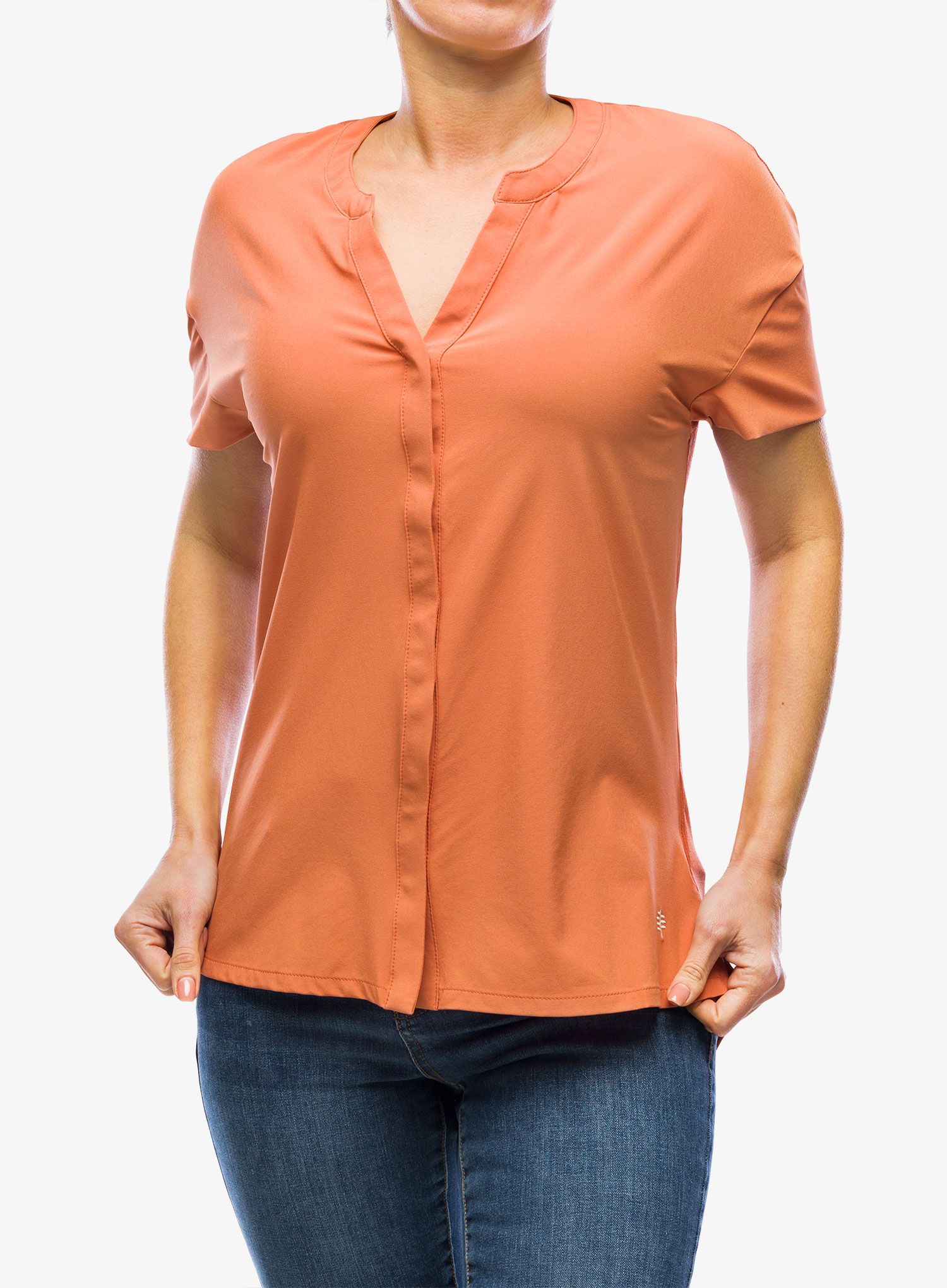 Ženska srajca Royal Robbins Spotless Evolution S/S - aragon