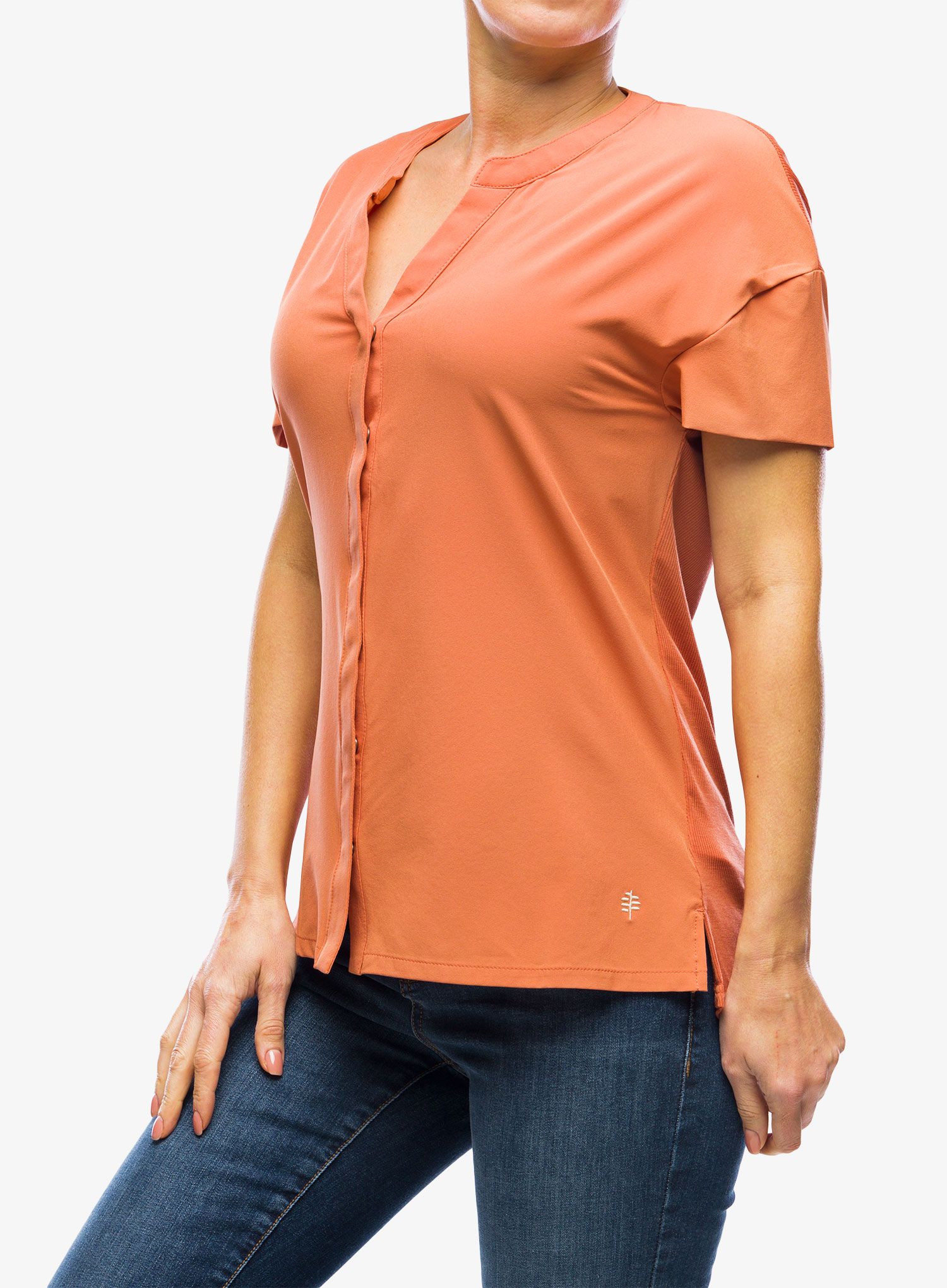 Ženska srajca Royal Robbins Spotless Evolution S/S - aragon