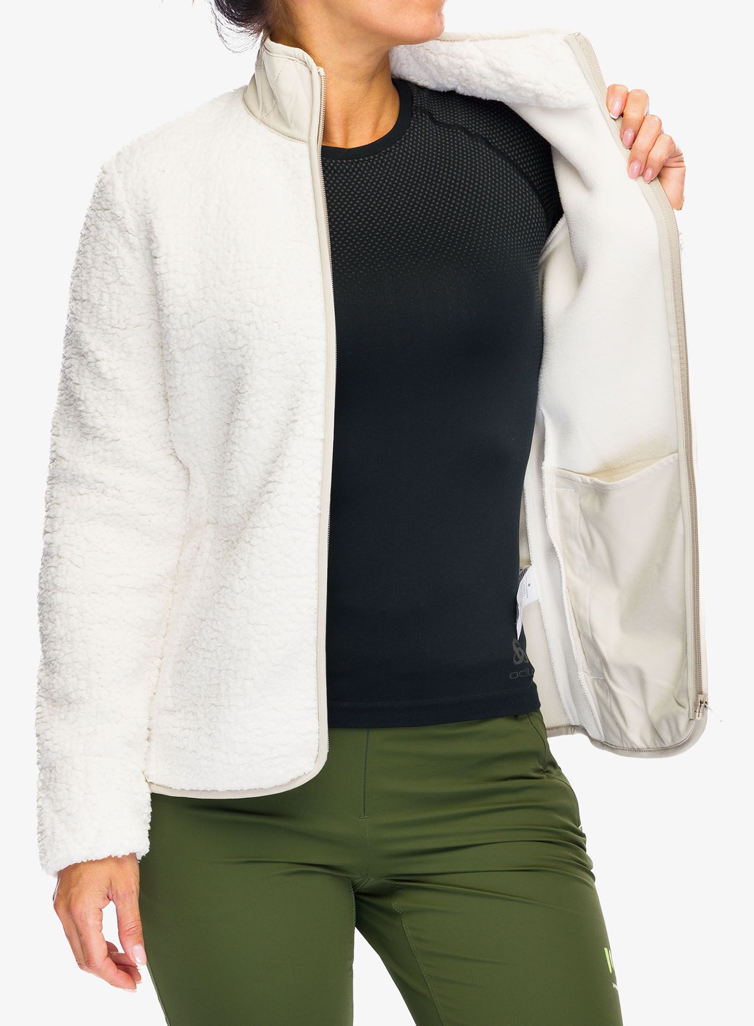 Ženski flis Royal Robbins Urbanesque Jacket - creme