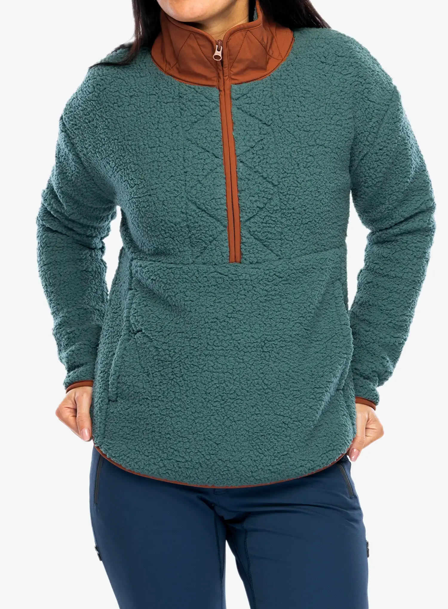 Jopica Royal Robbins Urbanesque Sherpa 1/2 Zip - sea pine