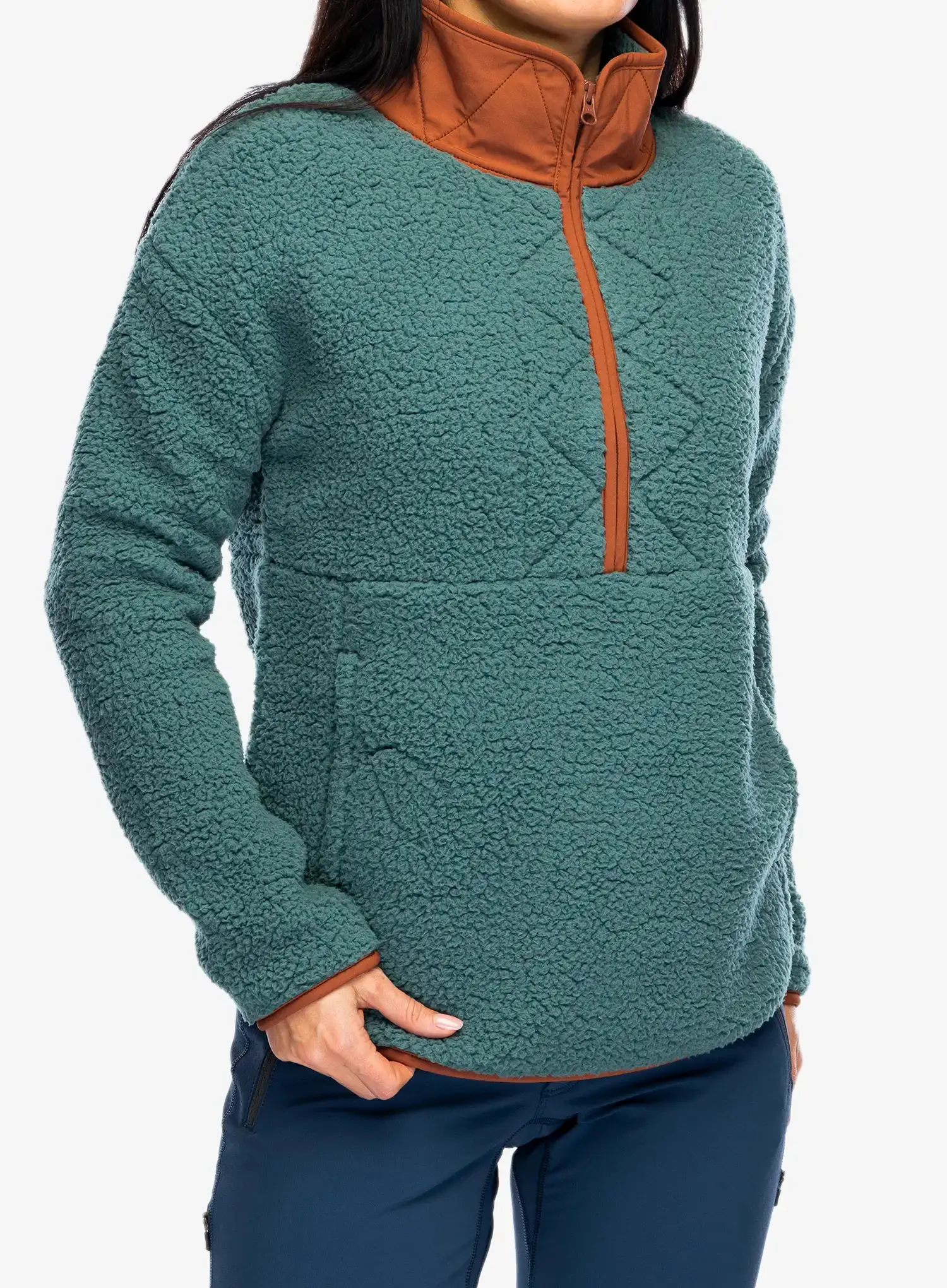 Jopica Royal Robbins Urbanesque Sherpa 1/2 Zip - sea pine