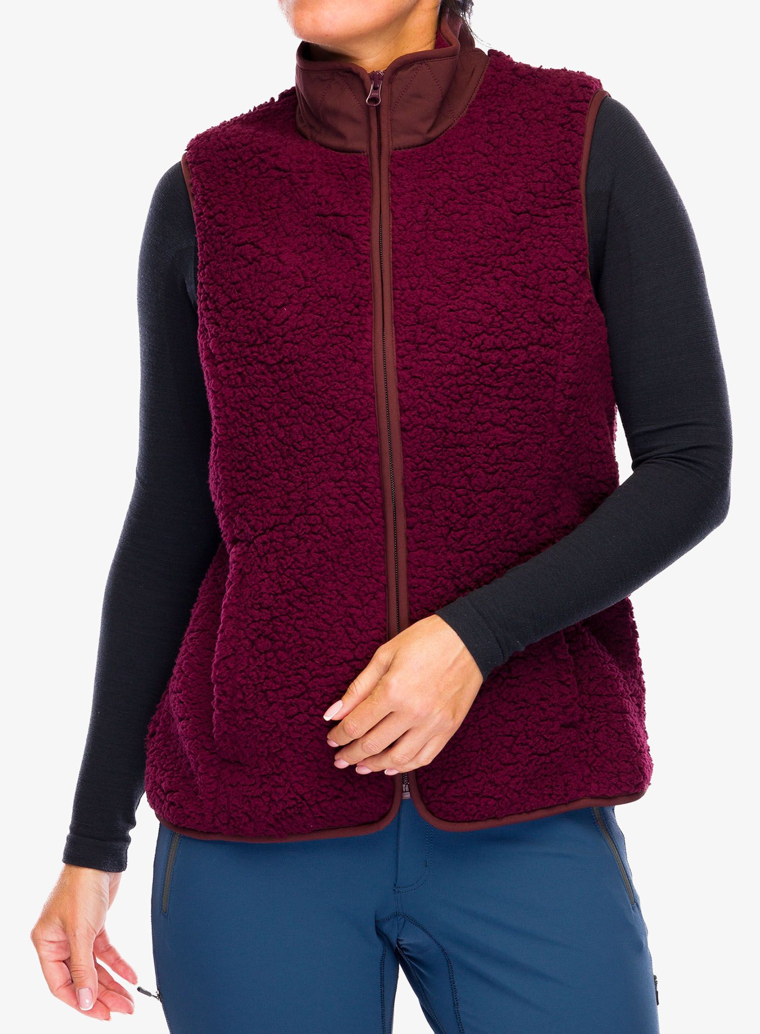 Ženski brezrokavnik Royal Robbins Urbanesque Vest - burnt grape