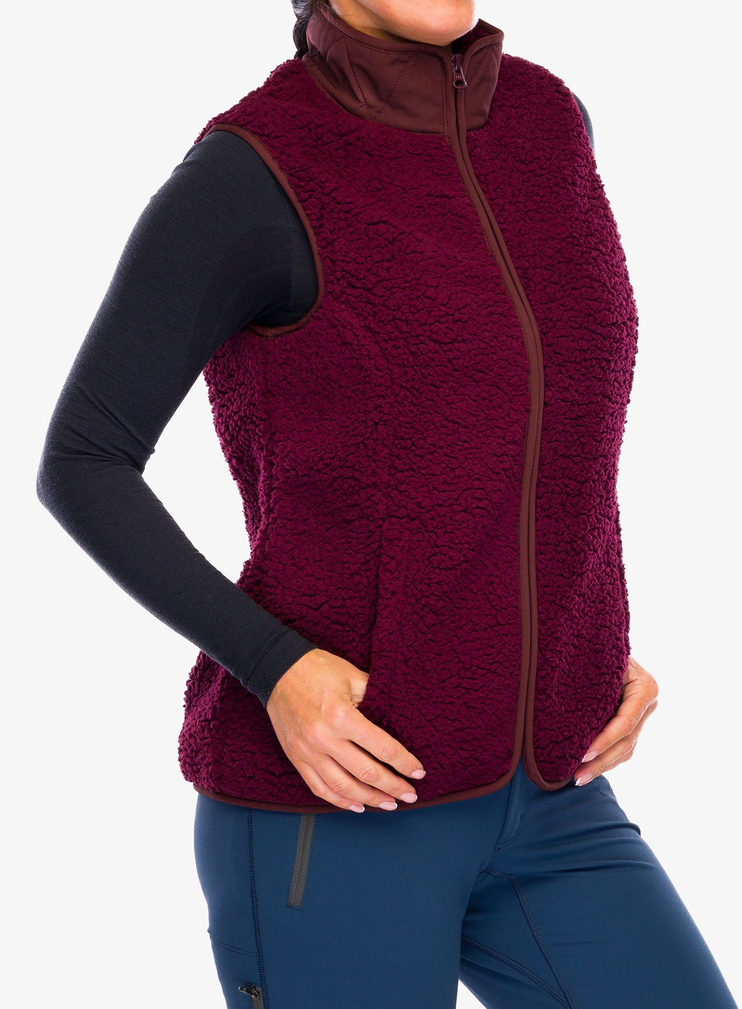 Ženski brezrokavnik Royal Robbins Urbanesque Vest - burnt grape