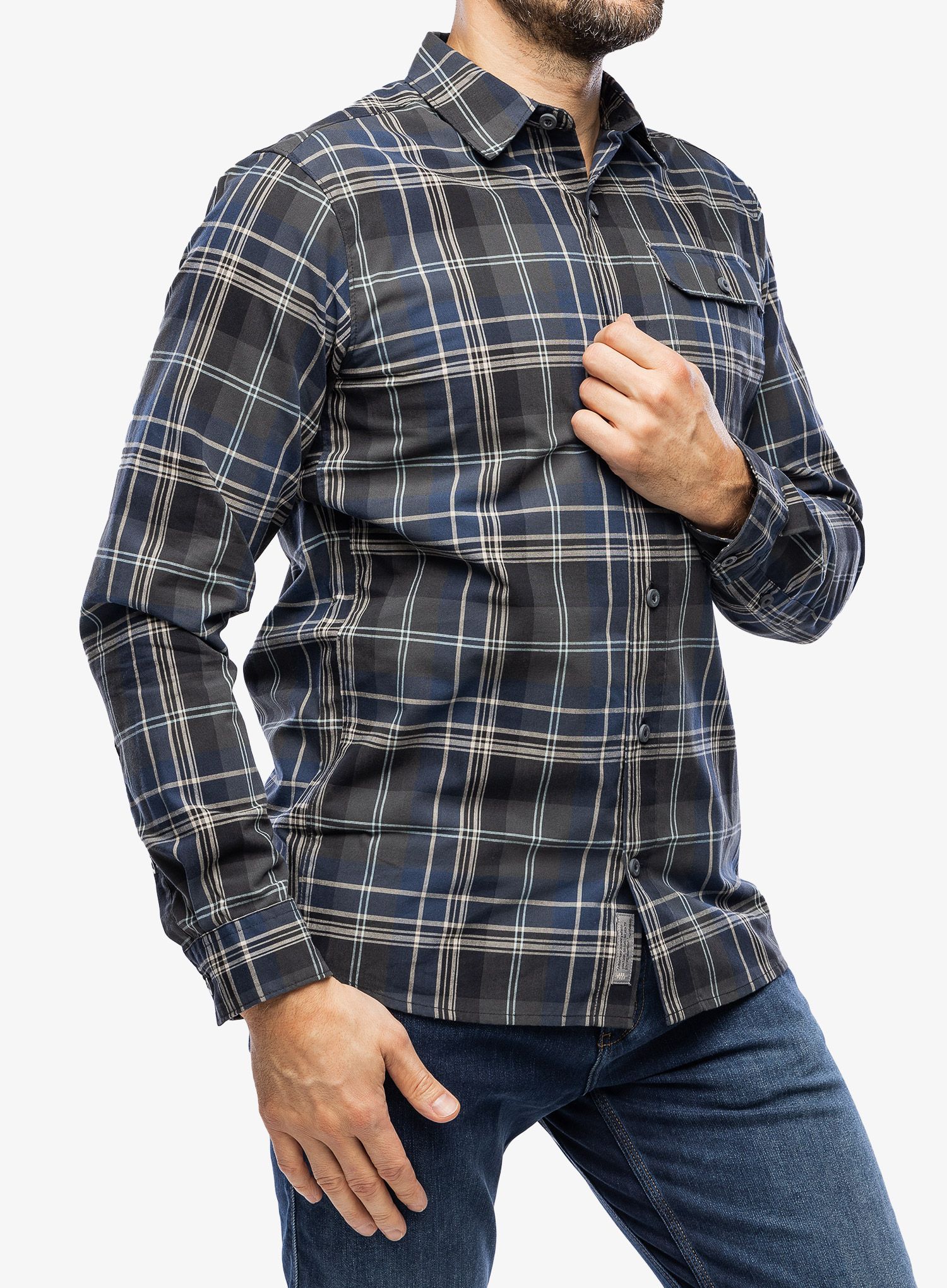 Pohodniška srajca Royal Robbins Westlands Plaid L/S - deep blue dobson pld