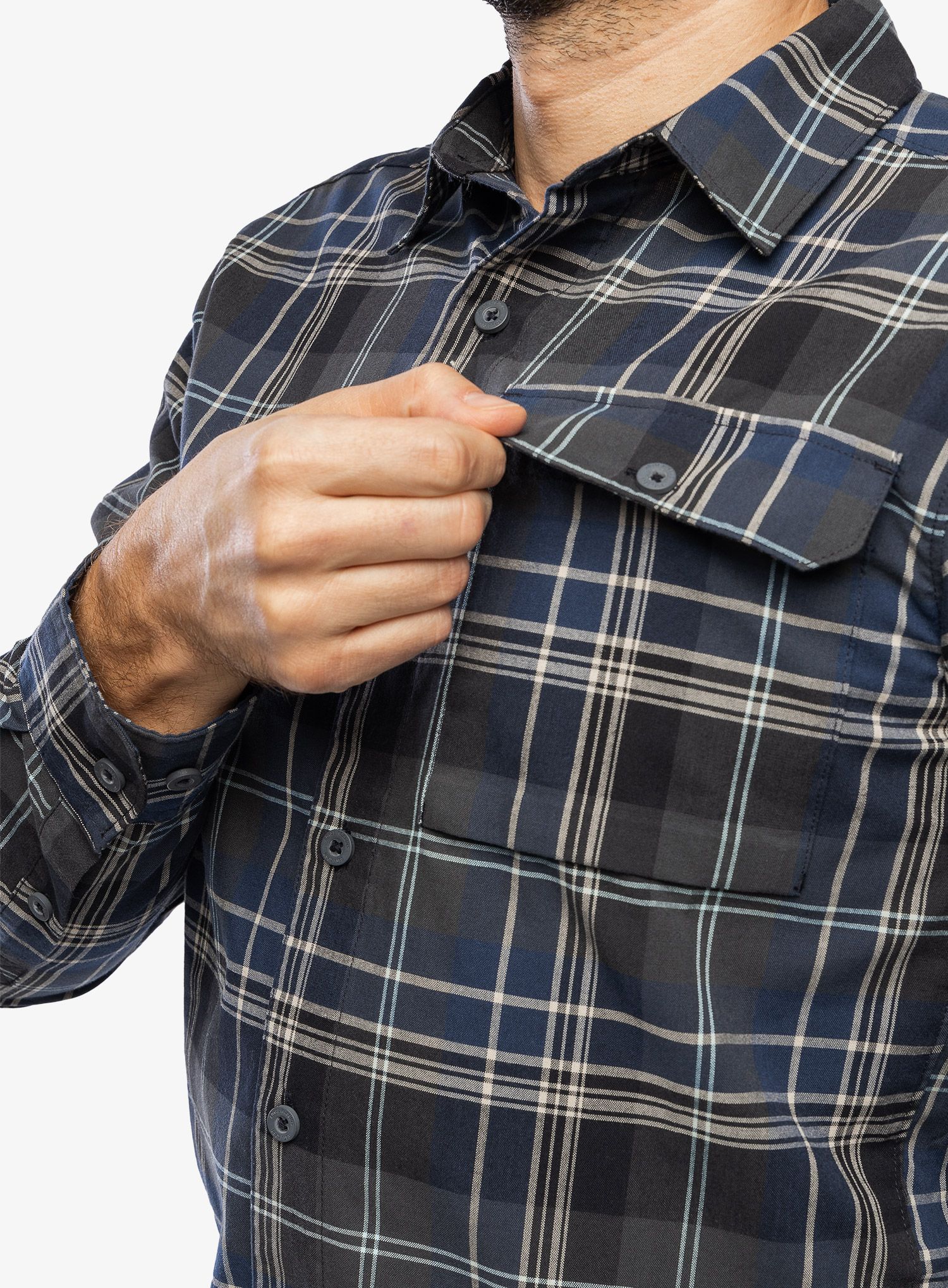 Pohodniška srajca Royal Robbins Westlands Plaid L/S - deep blue dobson pld