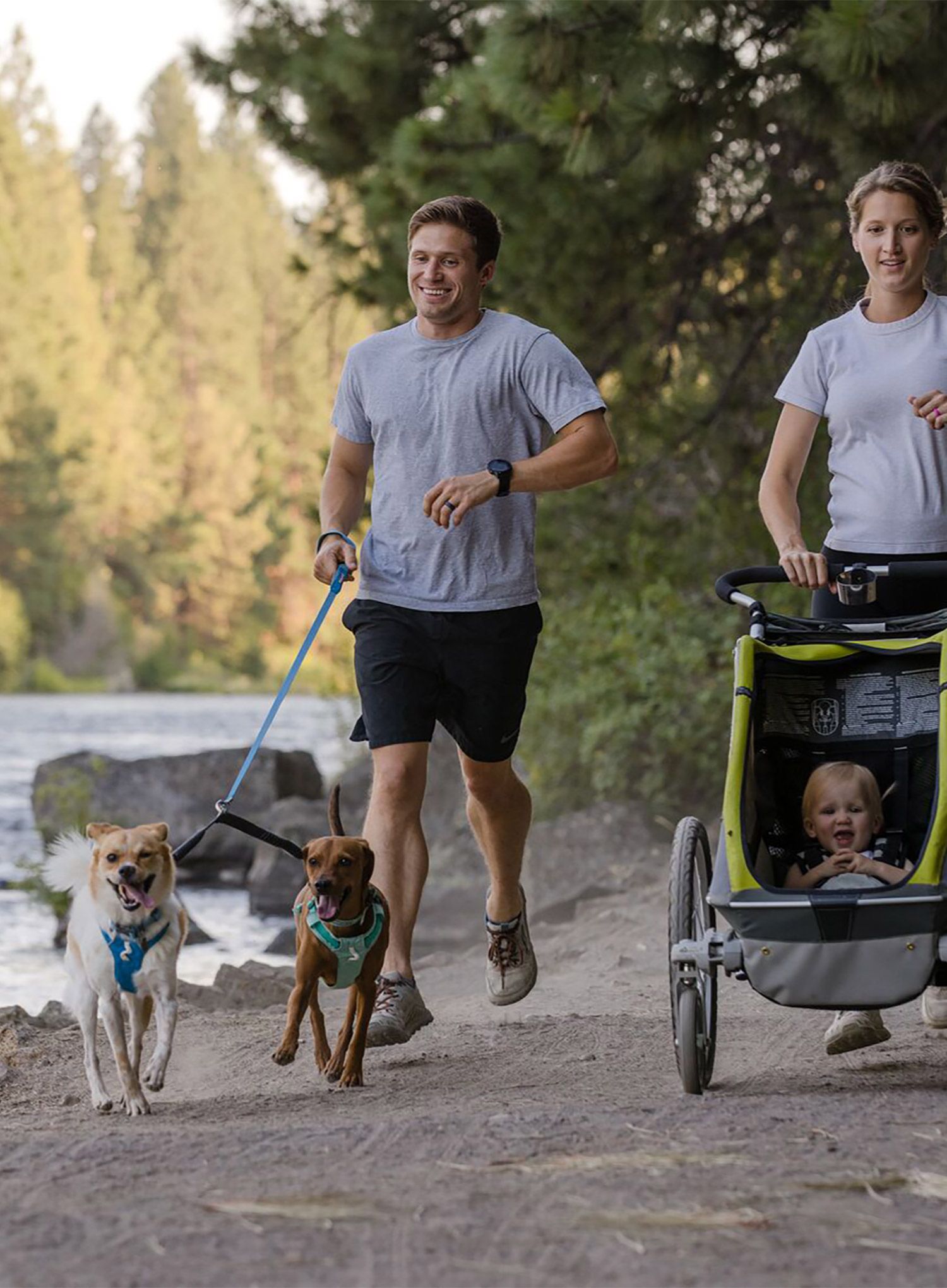 Sponka Ruffwear Double Track Coupler - basalt gray