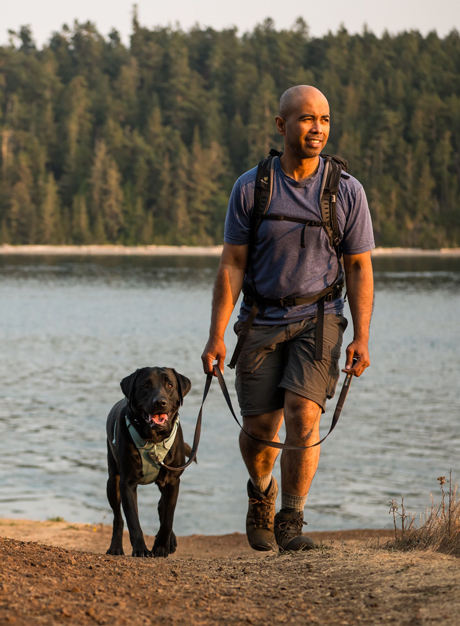 Pasja oprsnica Ruffwear Front Range Harness S - river rock green