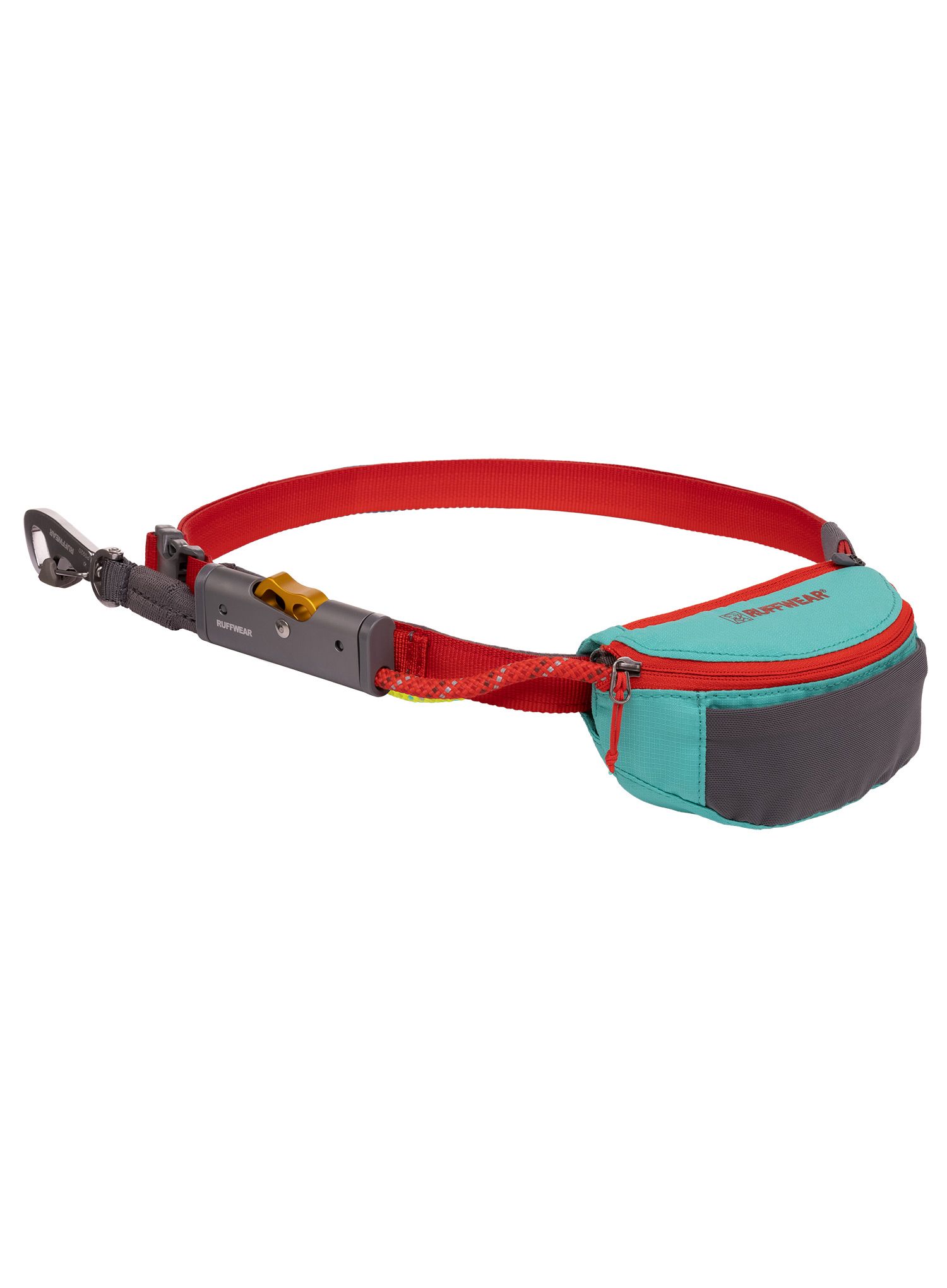 Pasji povodec Ruffwear Hitch Hiker Leash - aurora teal
