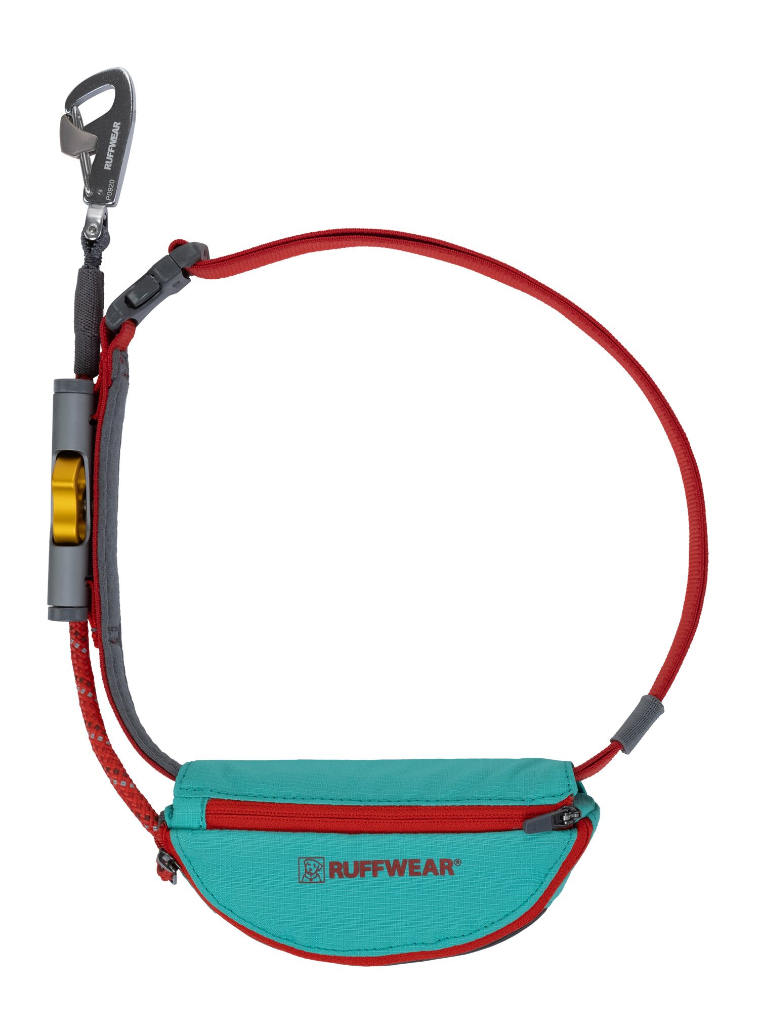 Pasji povodec Ruffwear Hitch Hiker Leash - aurora teal