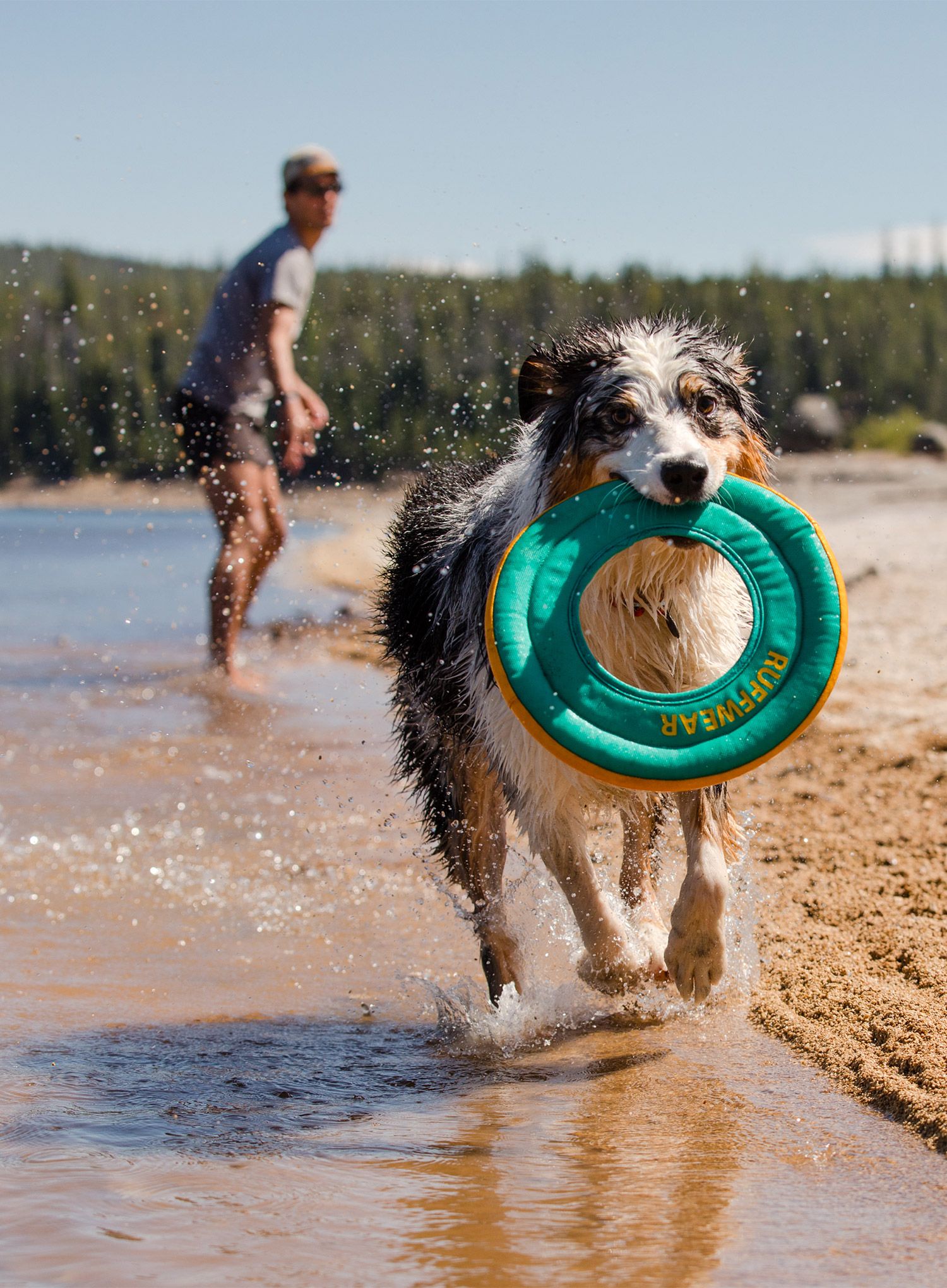 Igrača za psa Ruffwear Hydro Plane Toy - aurora teal