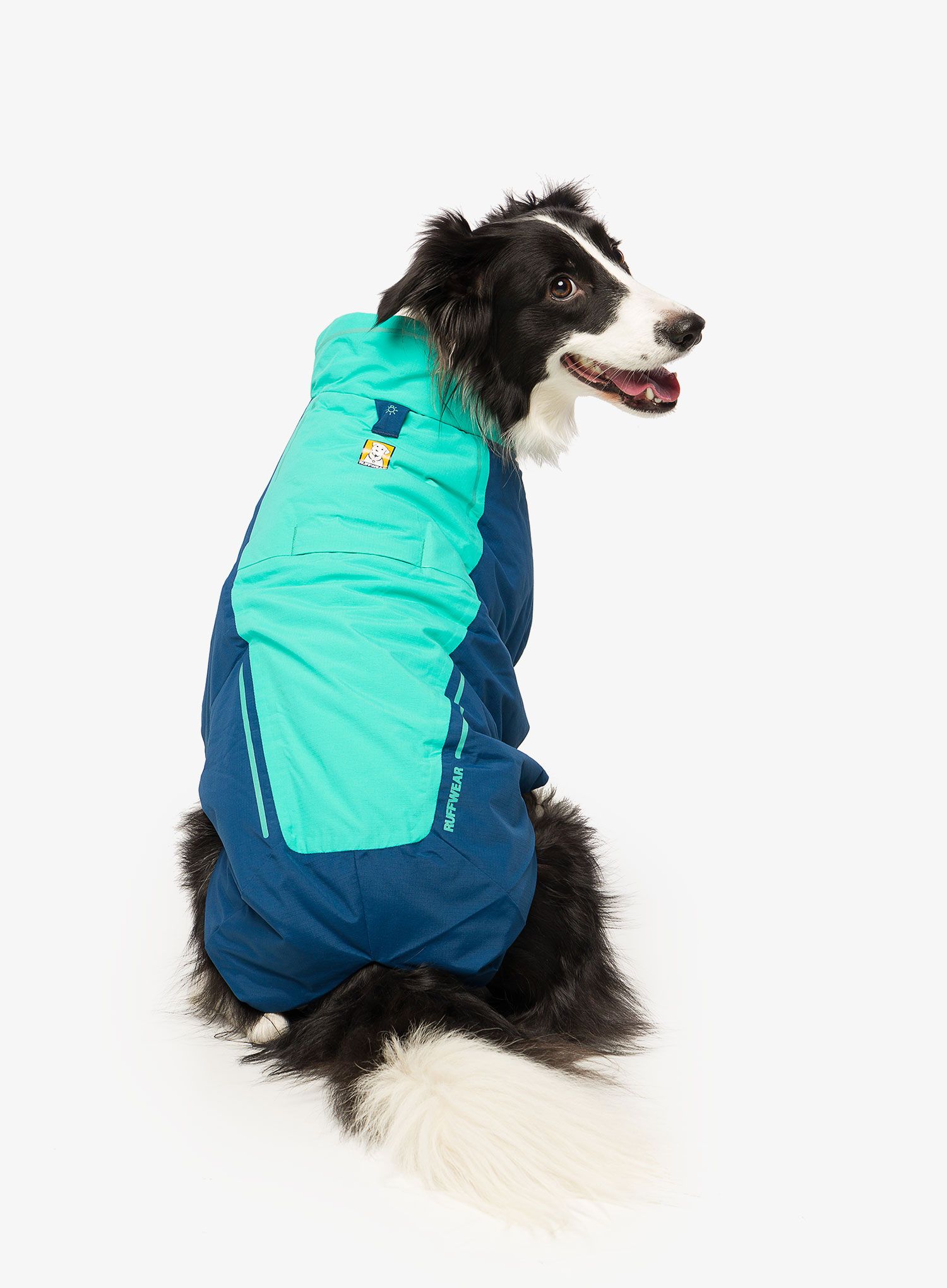 Plašč za psa Ruffwear Vert Jacket - aurora teal