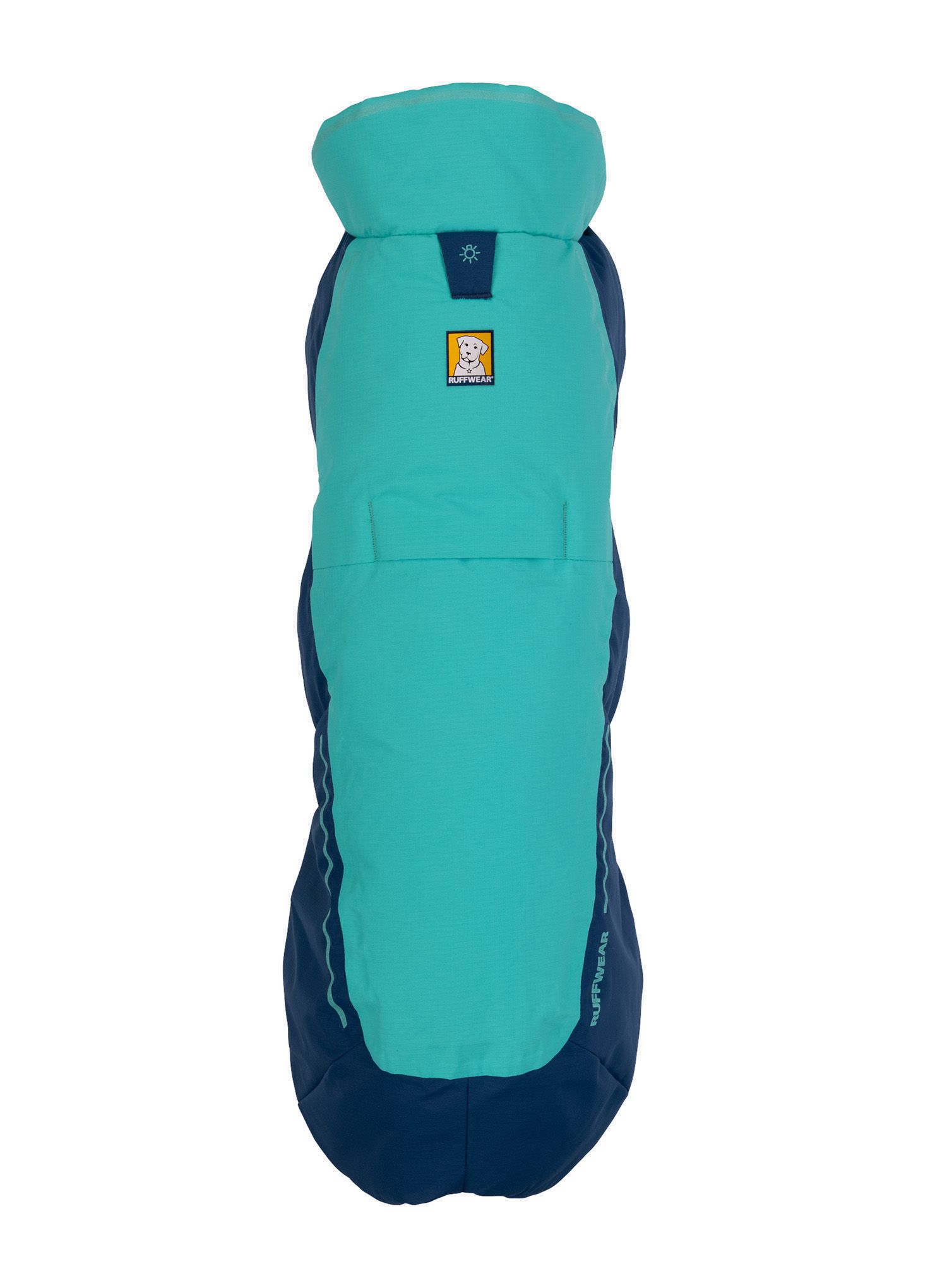 Plašč za psa Ruffwear Vert Jacket - aurora teal