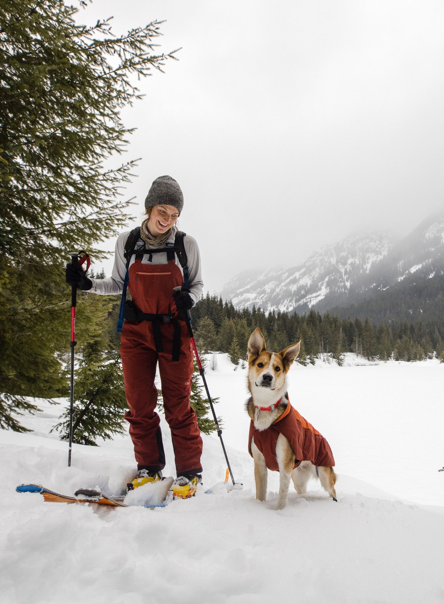Plašč za psa Ruffwear Vert Jacket - canyonlands orange