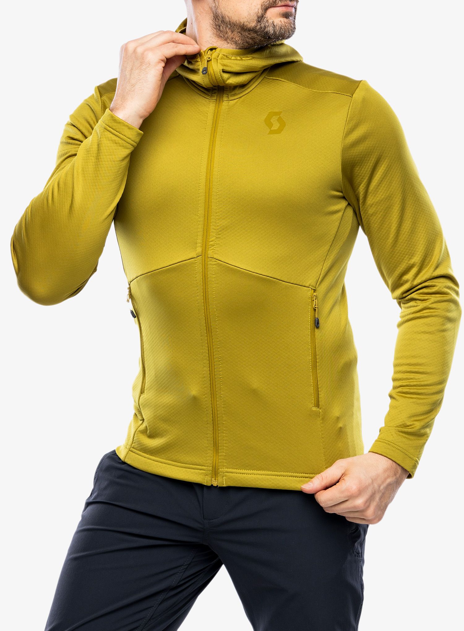 Flis SCOTT Defined Tech Hoody - savanna green