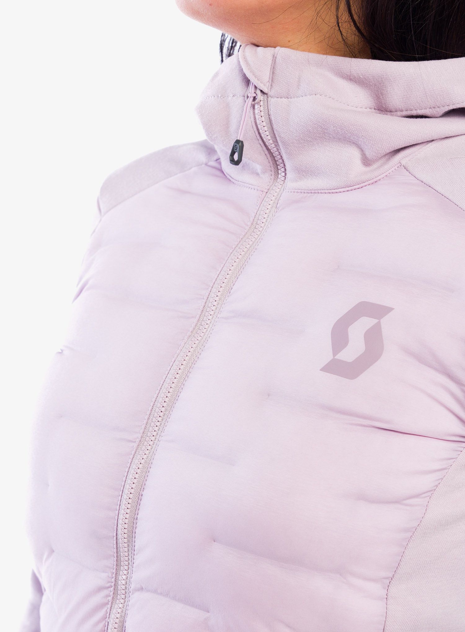 Ženska jakna SCOTT Defined Warm Hybrid Hoody - cloud pink