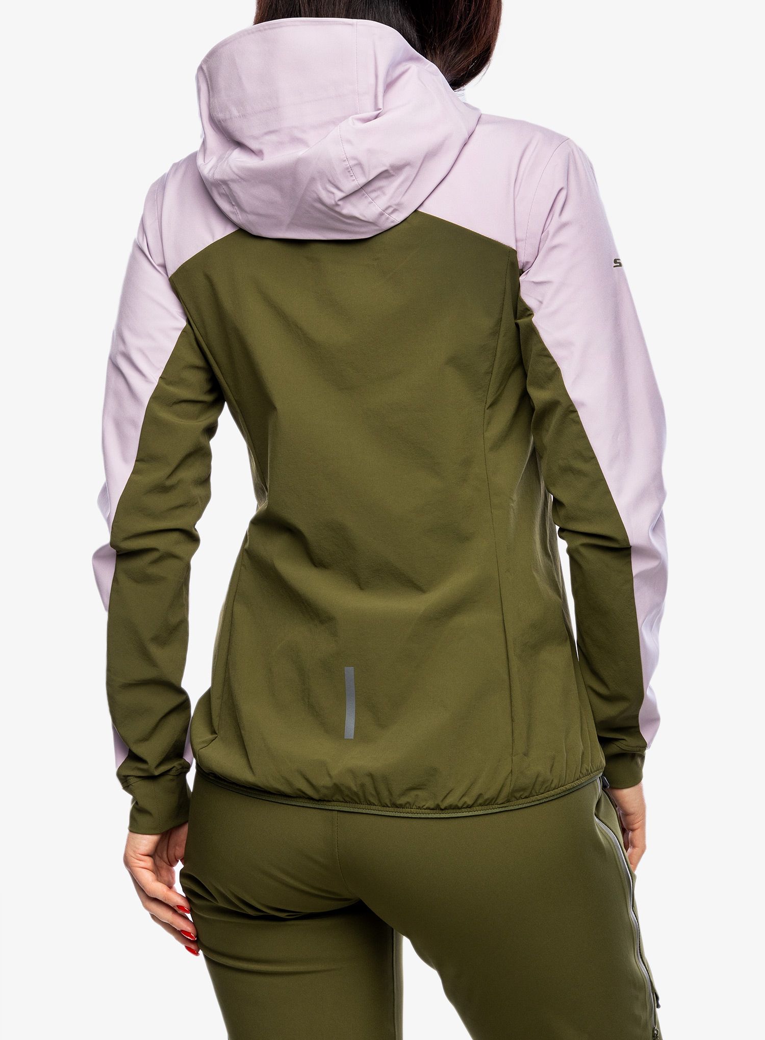 Ženska jakna SCOTT Explorair Hybrid LT Jacket - cloud pink/fir green