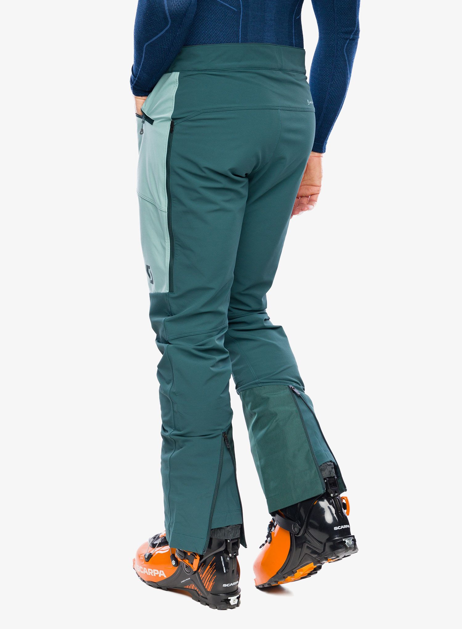 Softshell hlače SCOTT Explorair Softshell Pro Pants - aruba green/northern mint grn