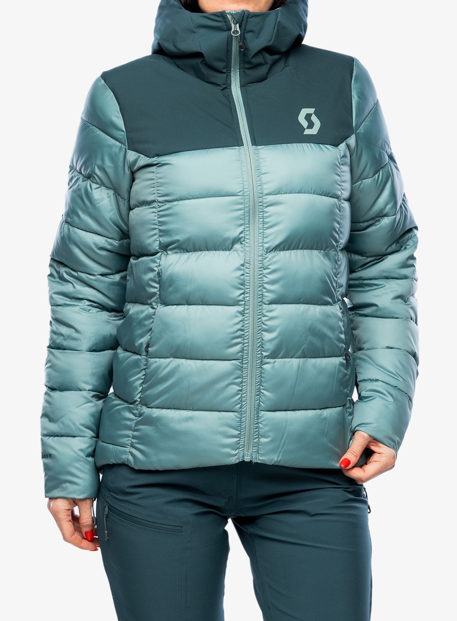 Ženska sintetična jakna SCOTT Insuloft Warm Jacket - aruba green/northern mint
