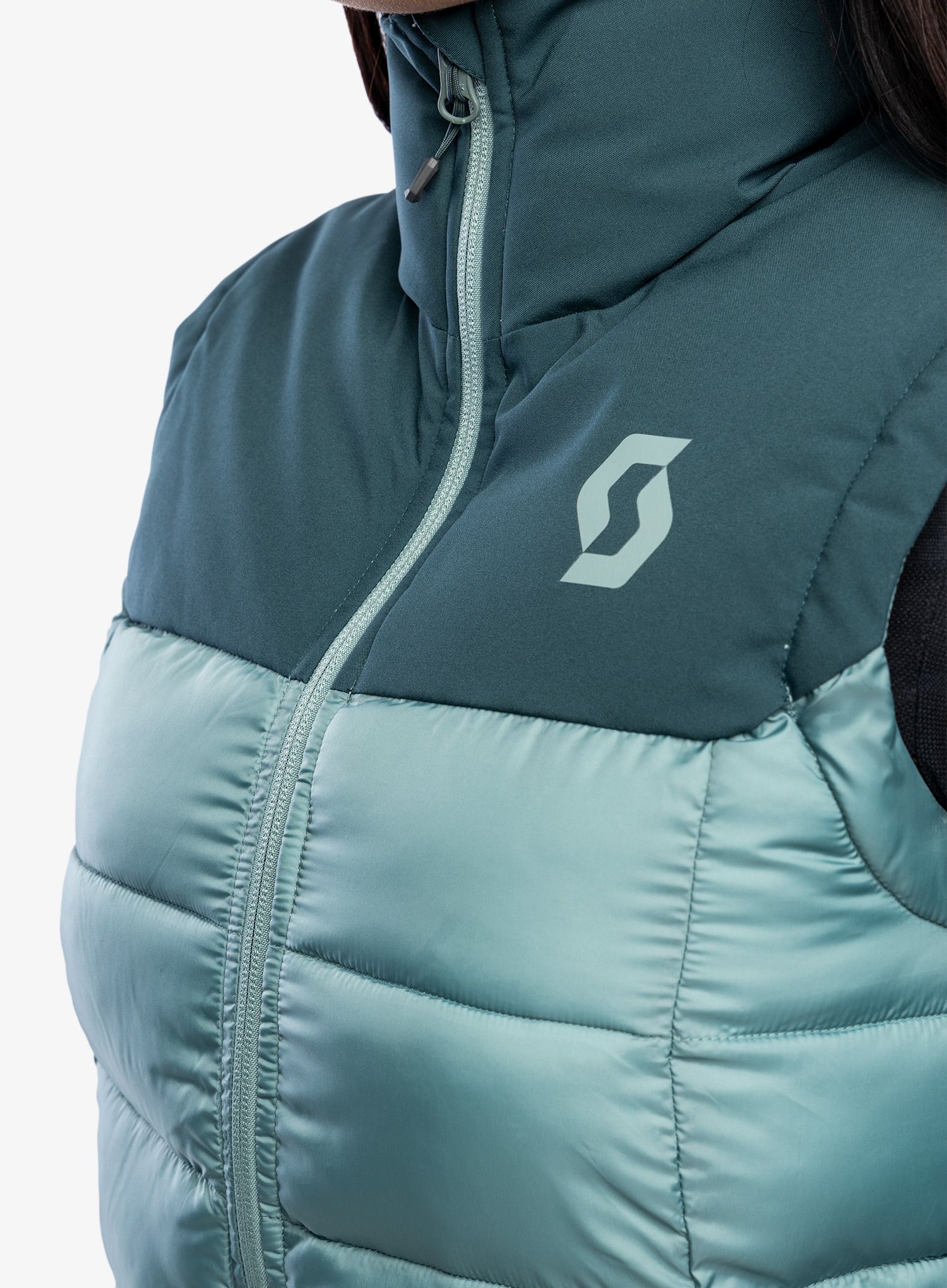 Ženski brezrokavnik SCOTT Insuloft Warm Vest - aruba green/northern mint grn