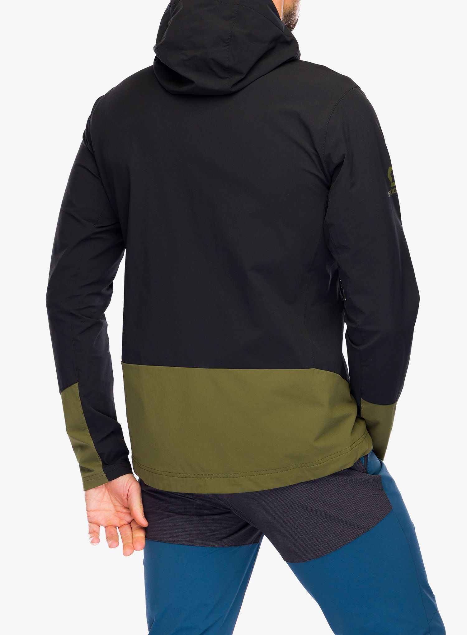 Softshell jakna SCOTT JKT Explorair Softshell SL - black/fir green
